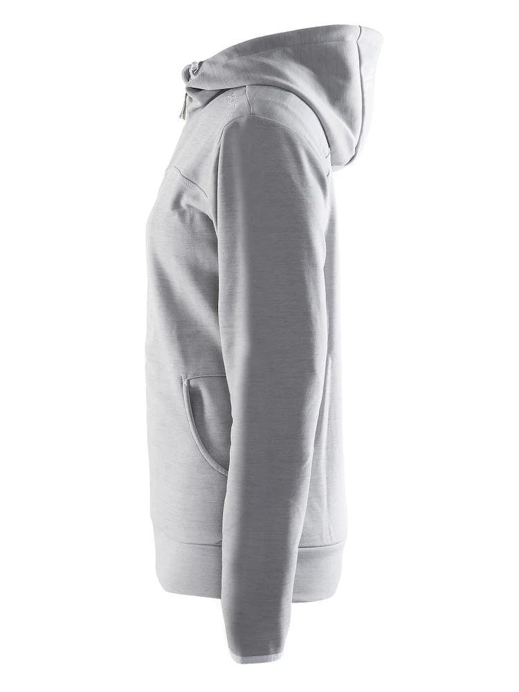 Women's Leisure Full Zip Hood - GREY - Image 3