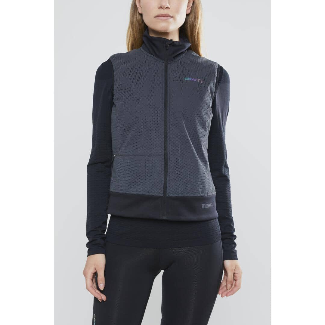 Women's Lumen Zubzero Body Warmer Vest - Black - Image 3