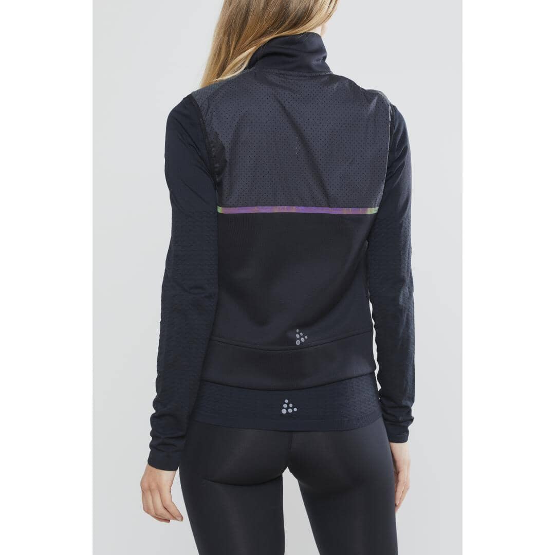 Women's Lumen Zubzero Body Warmer Vest - Black - Image 4