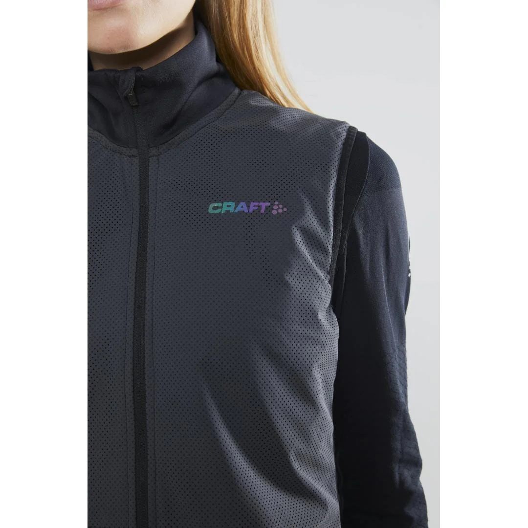 Women's Lumen Zubzero Body Warmer Vest - Black - Image 8