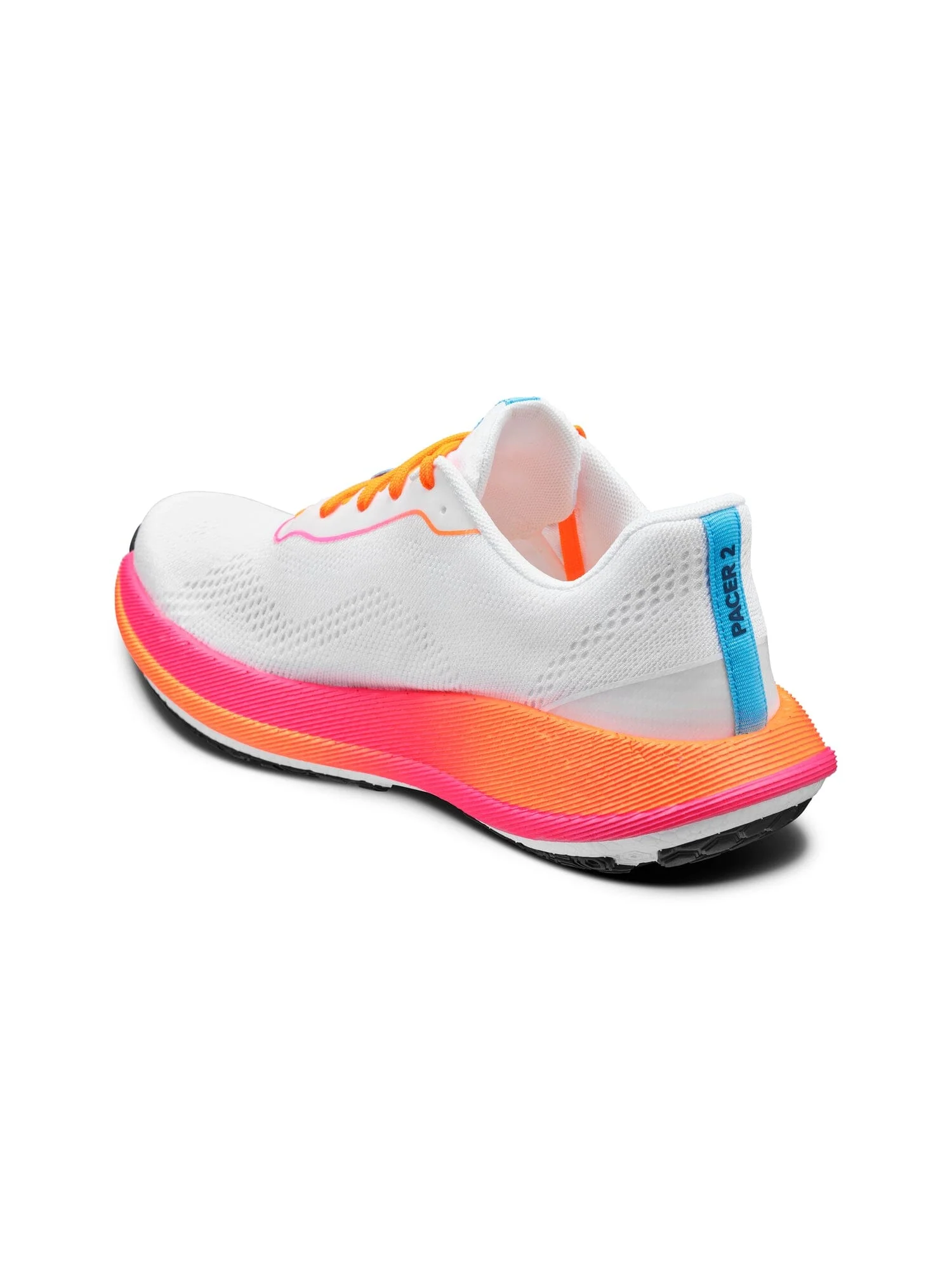 Women's Pacer 2 Running Shoe - White/Flourange - Image 6