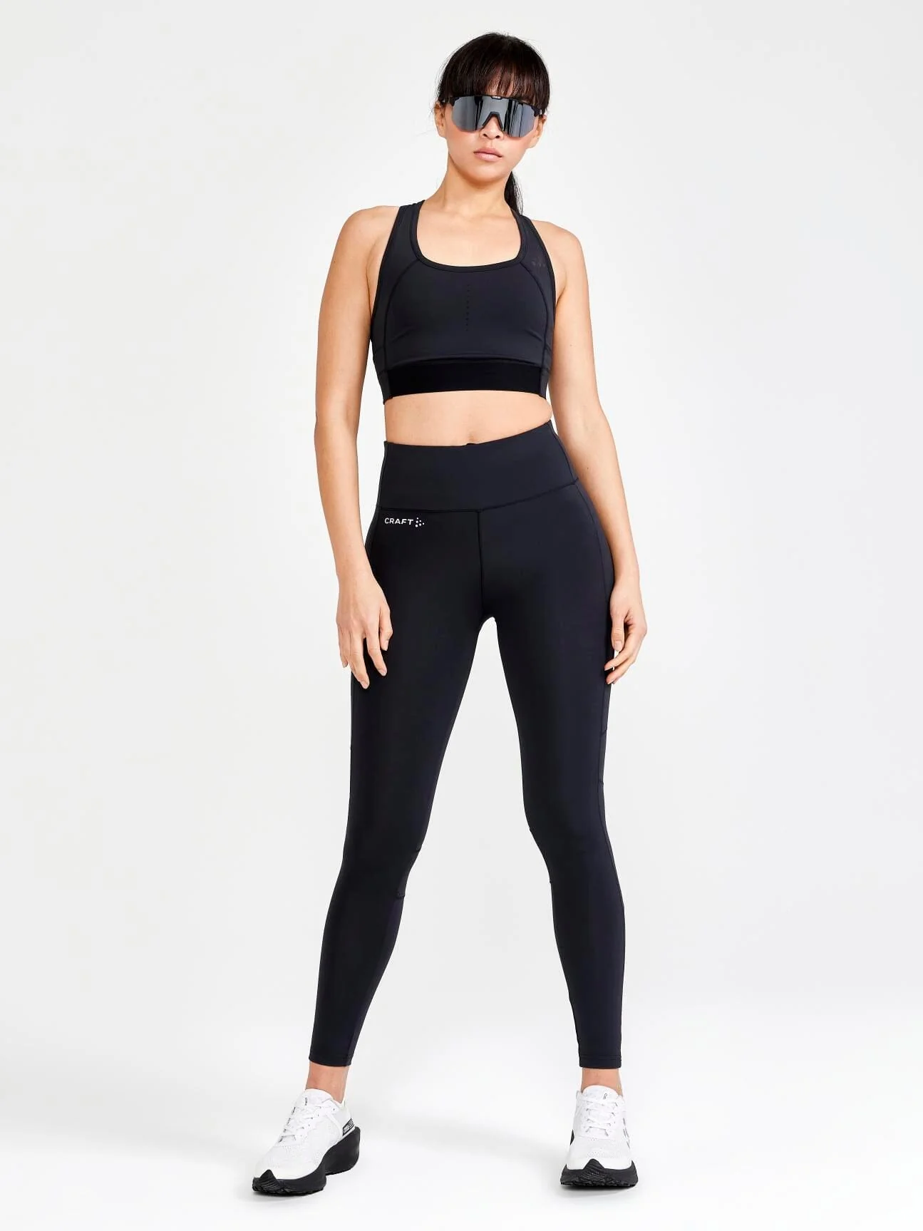 Women's Pro Charge Blocked Training Sport Top - Black - Image 5