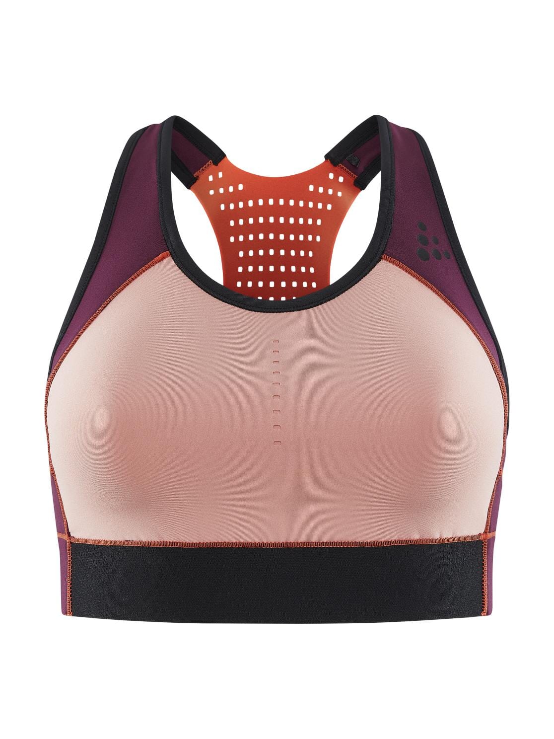 Women's Pro Charge Blocked Training Sport Top - BURGUNDY-BLEIKUR - Image 6