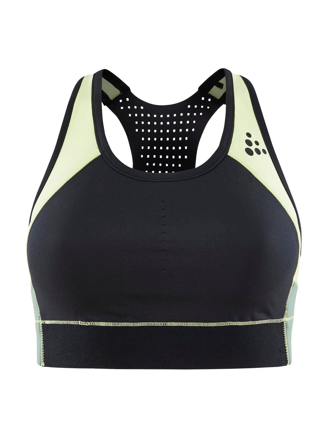 Women's Pro Charge Blocked Training Sport Top - GIALLO-BLACK - Image 6