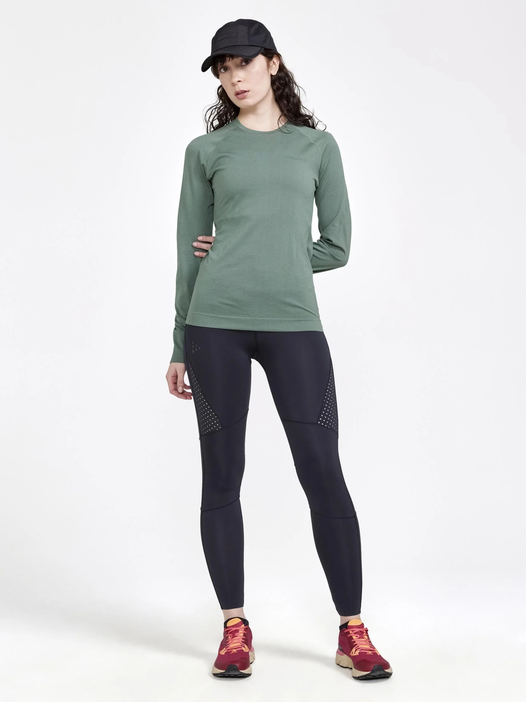 Women's Pro Charge Blocked Training Tights - Black - Image 5