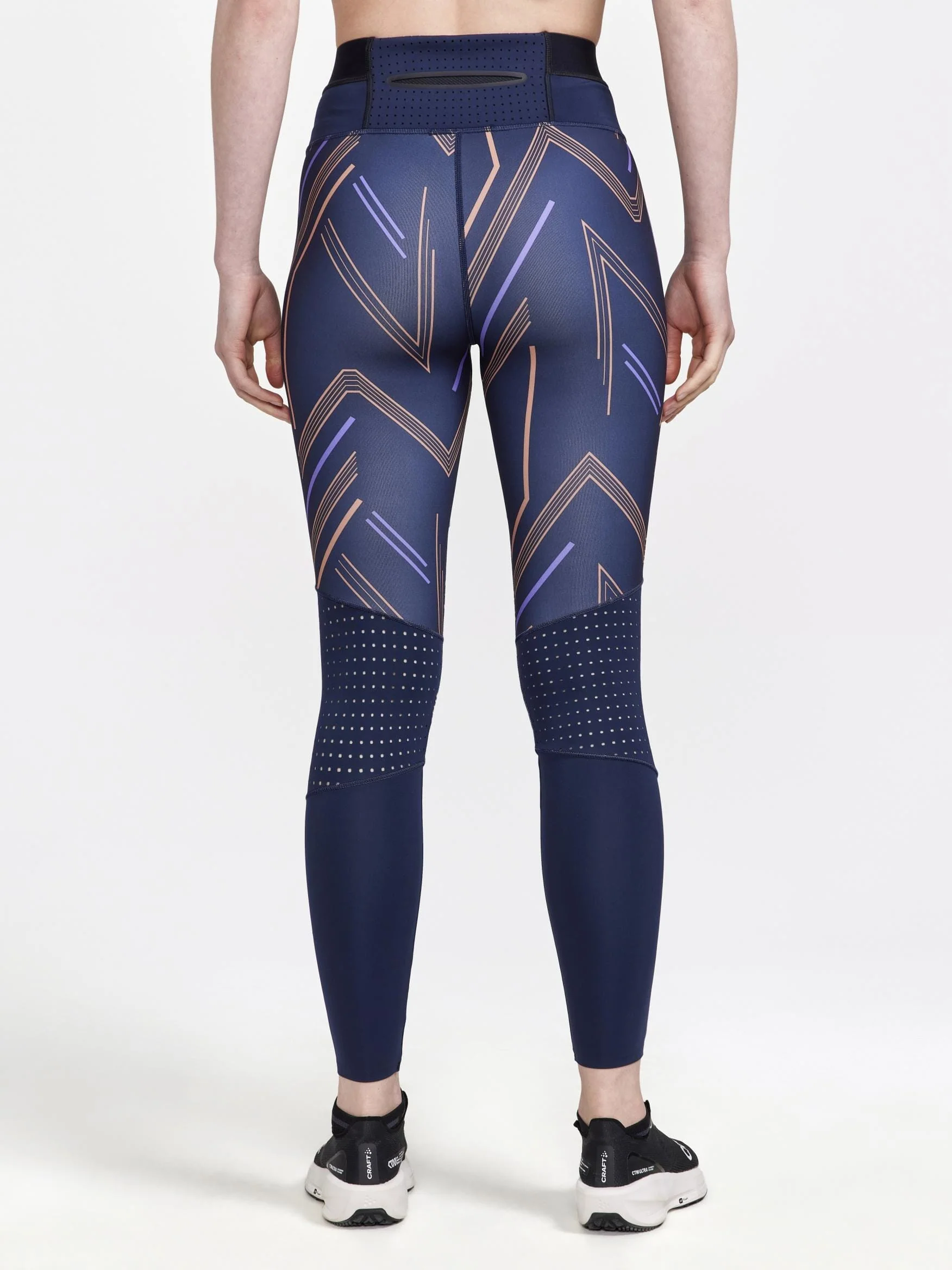 Women's Pro Charge Blocked Training Tights - BLAZE-CLIFF - Image 2