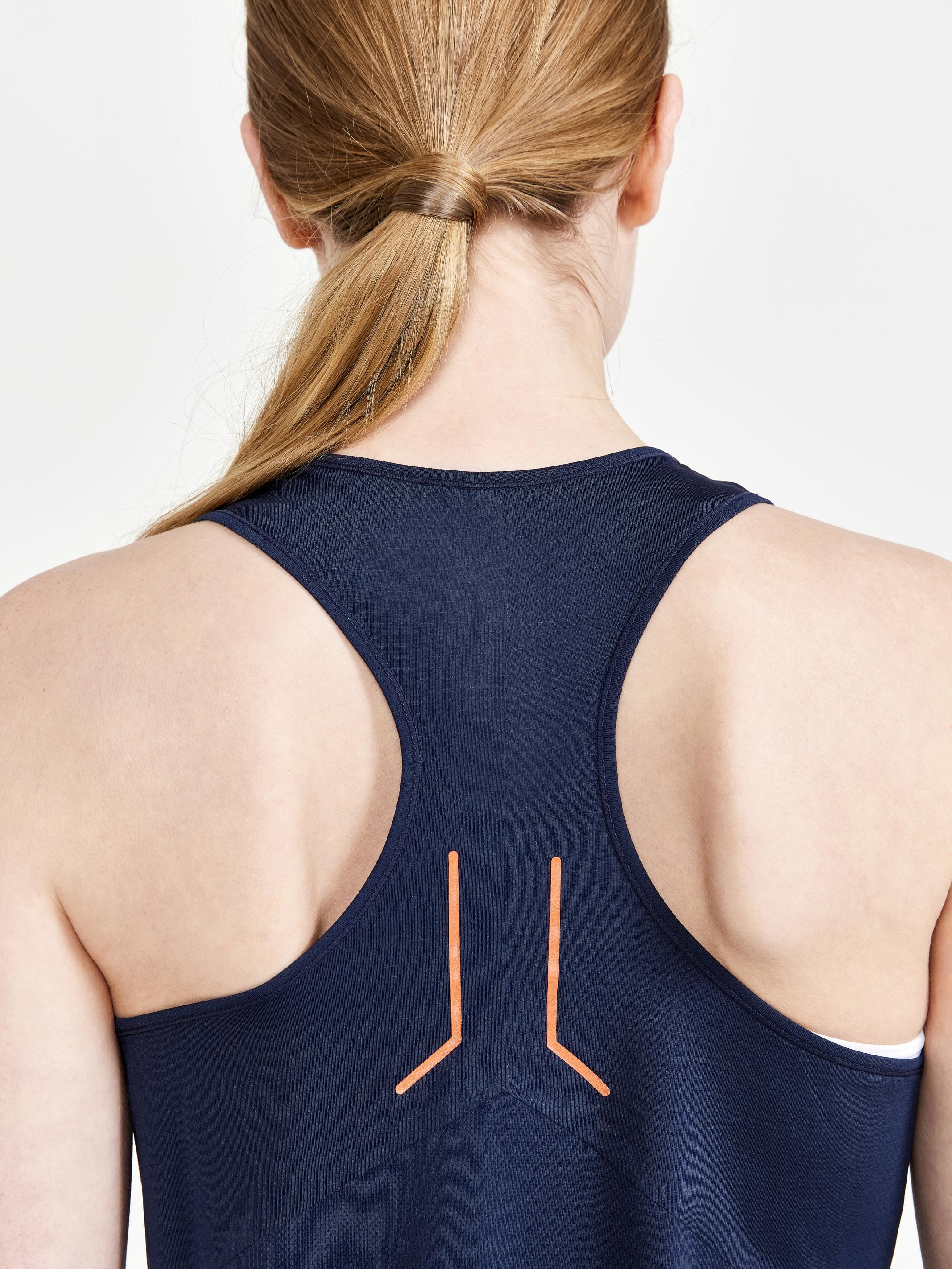 Women's Pro Dazzle Camo Running Singlet - BLAZE/P DAZZLE CAMO - Image 4