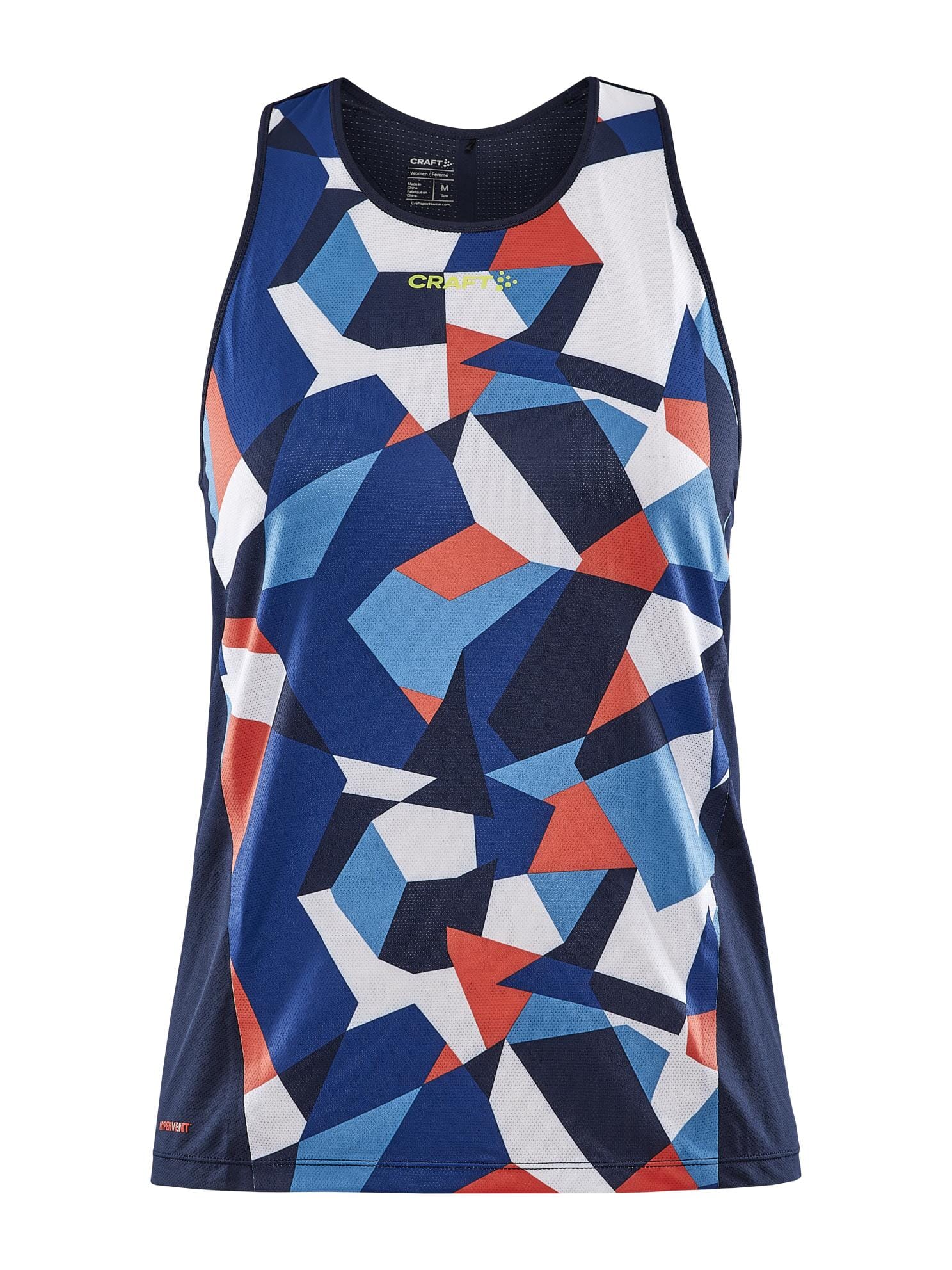 Women's Pro Dazzle Camo Running Singlet - BLAZE/P DAZZLE CAMO - Image 6