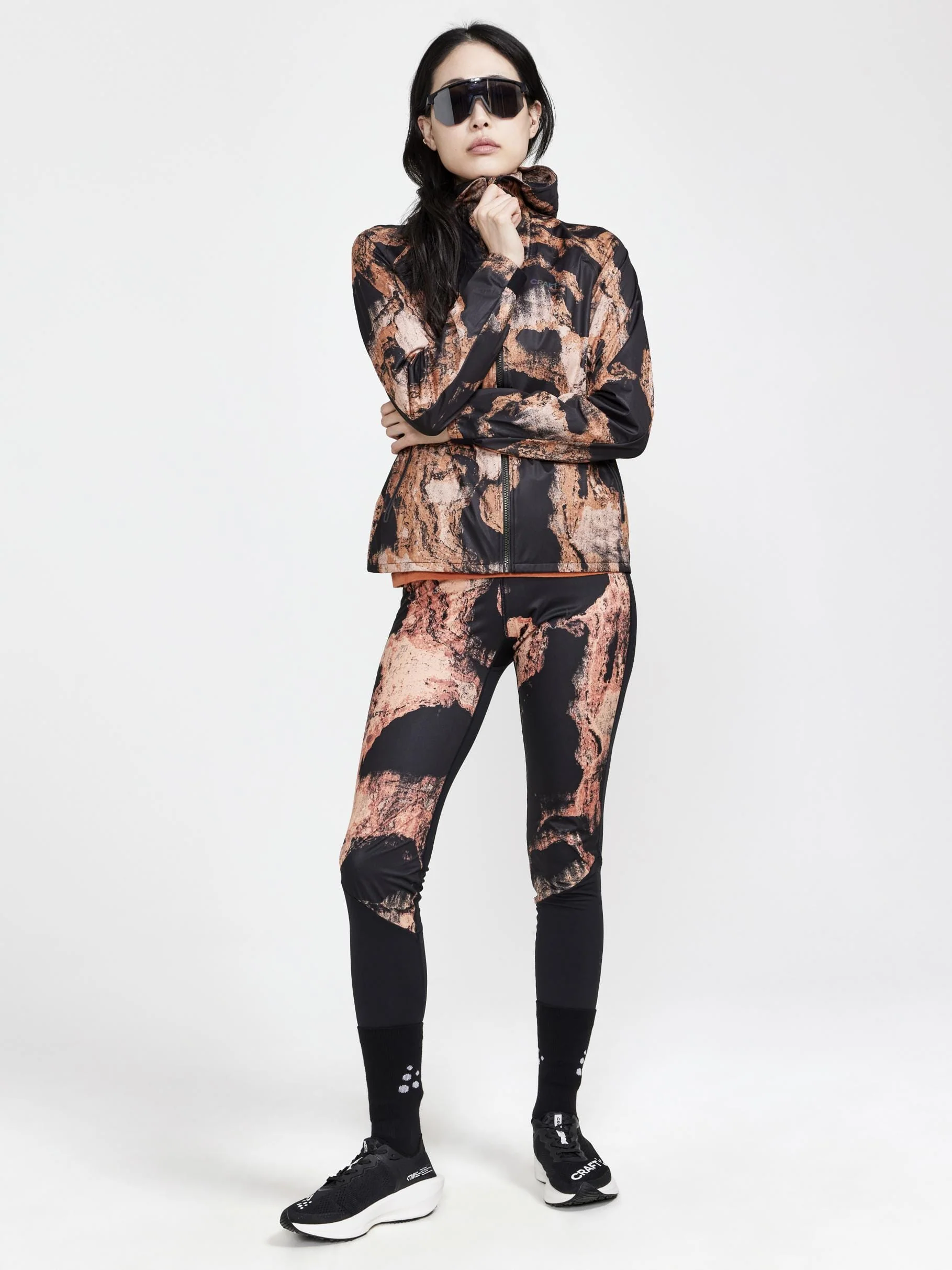 Women's Pro Hydro Running Jacket 2 - BARK-MULTI - Image 14