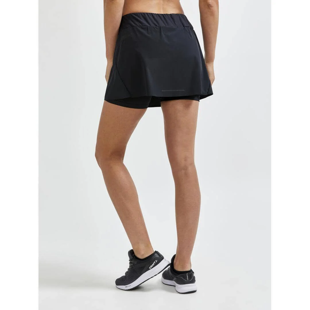 Women's Pro Hypervent 2In1 Running Skirt - Black - Image 3