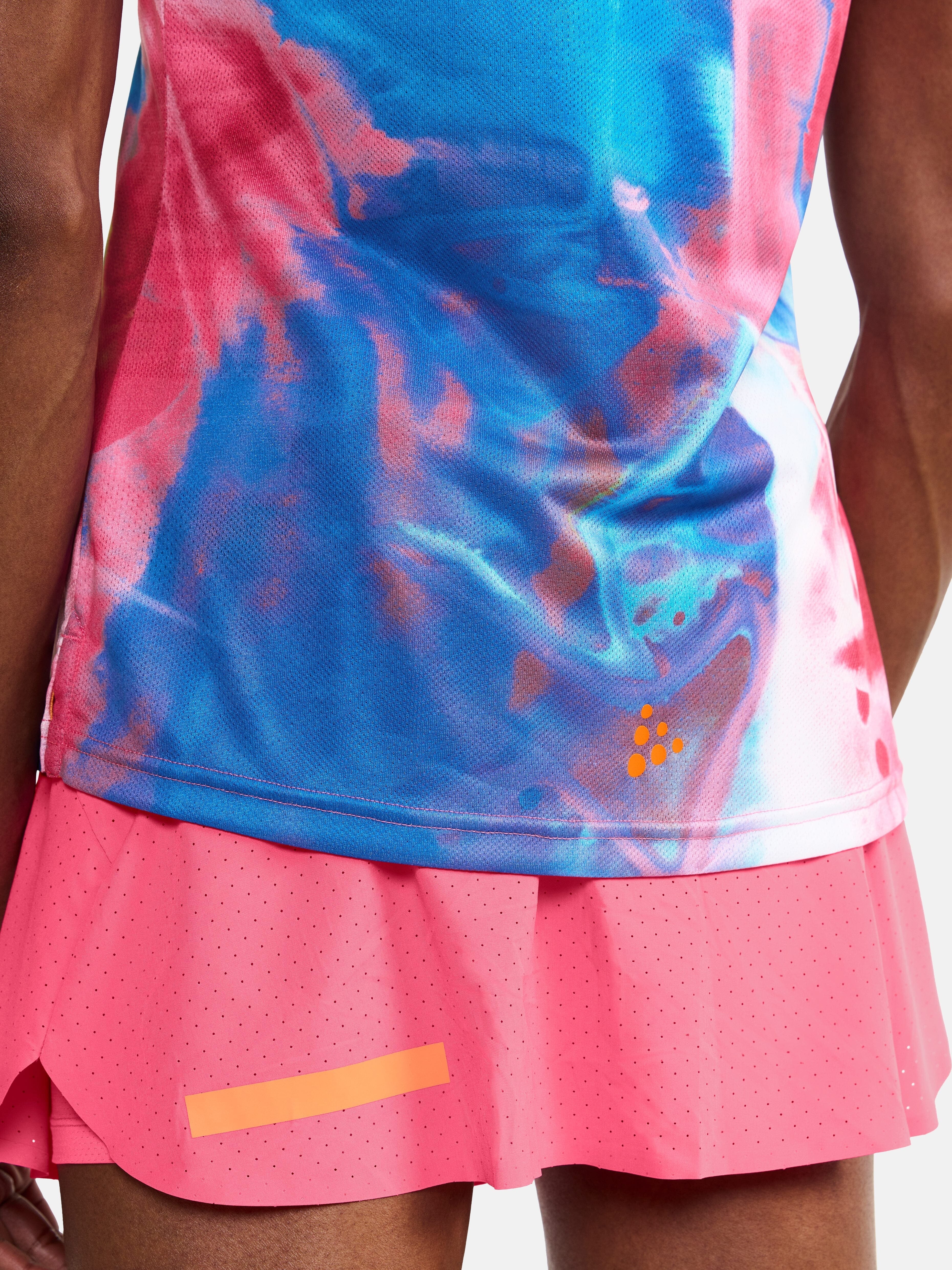 Women's Pro Hypervent Jaquard Running Tee - FUCHSIA/MULTI - Image 5