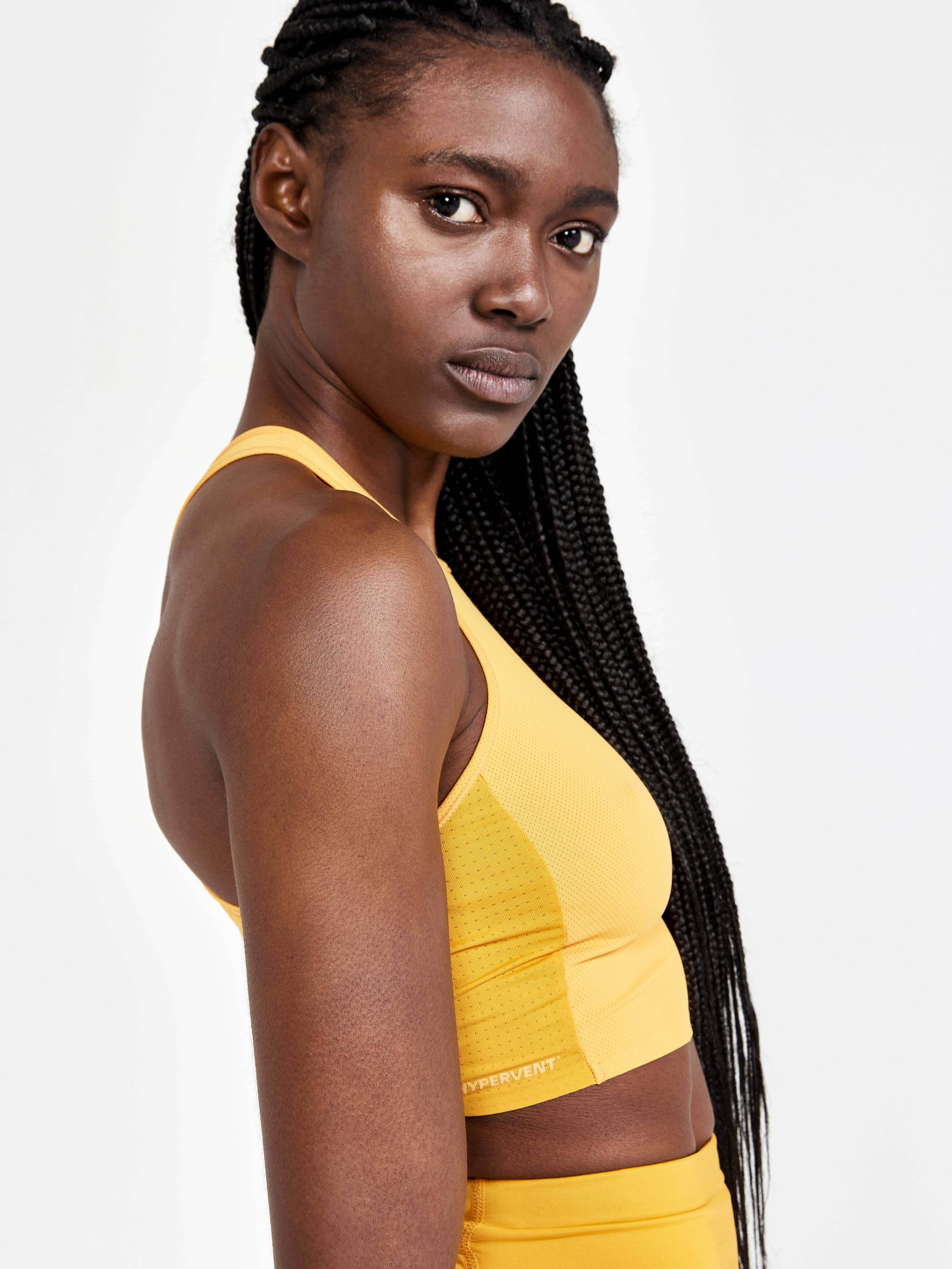 Women's Pro Hypervent Running Cropped Top - CALM - Image 3