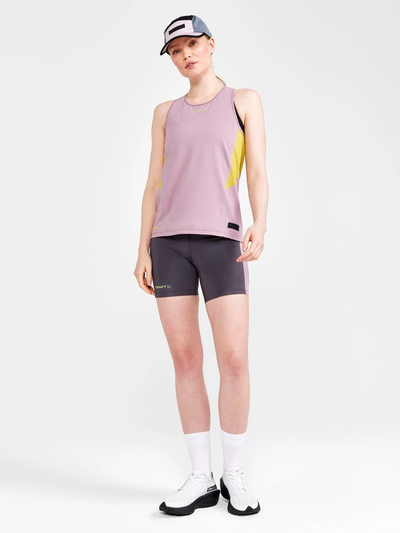 Women's Pro Hypervent Running Short Tights - GRANITE-GERBERA - Image 5