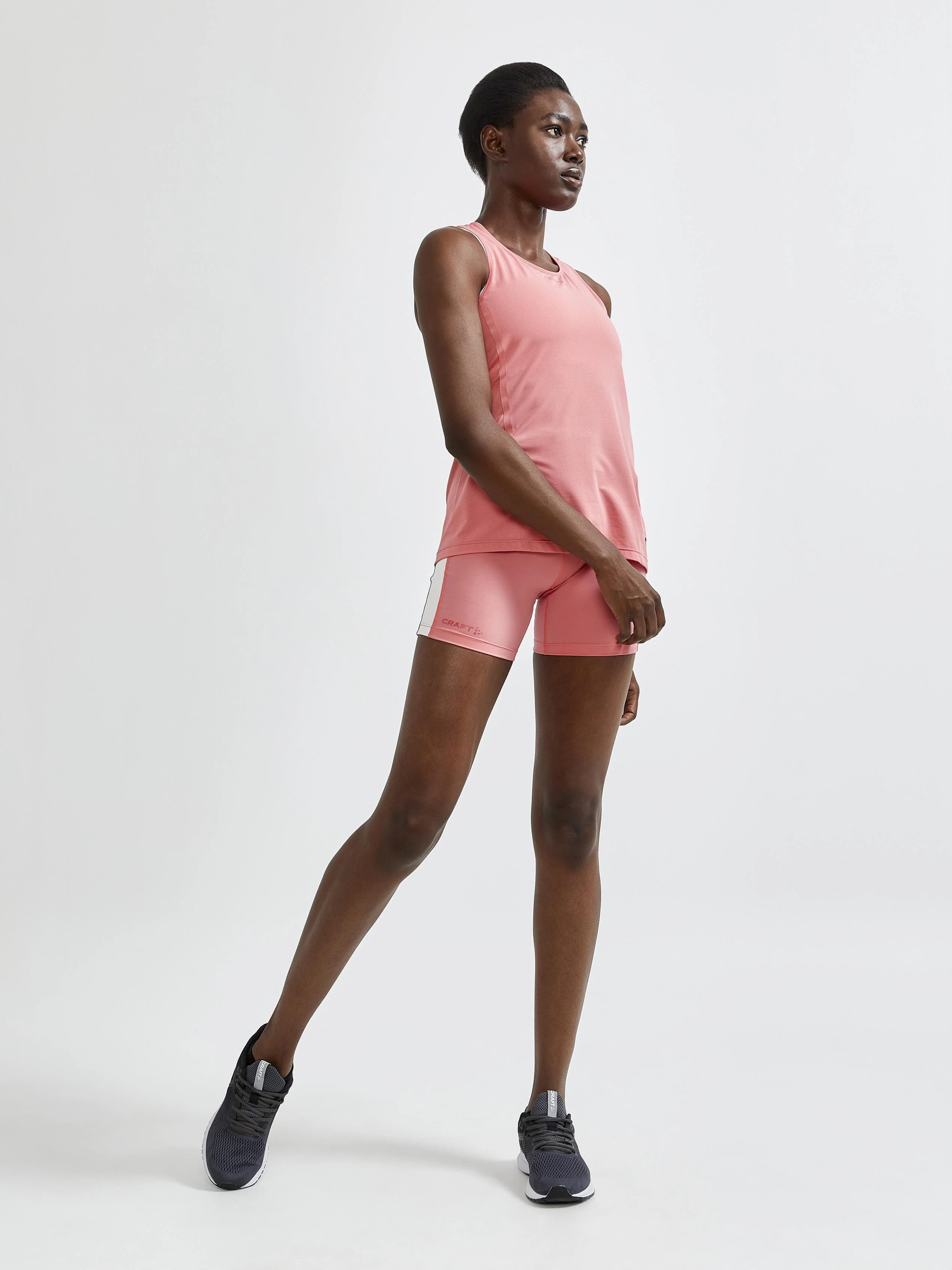 Women's Pro Hypervent Running Singlet - CORAL - Image 6