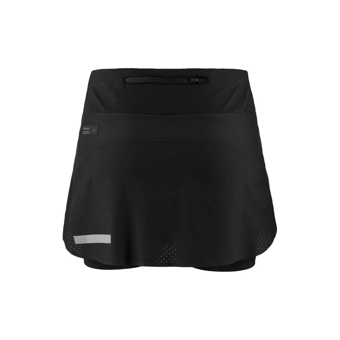 Women's Pro Hypervent Running Skirt 2 - Black - Image 8