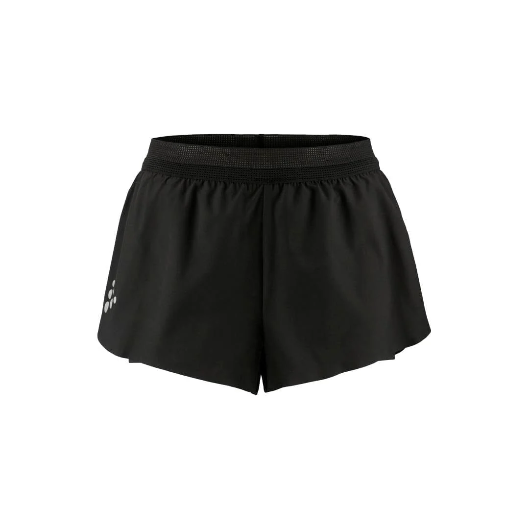Women's Pro Hypervent Running Split Shorts 2 - Black - Image 7