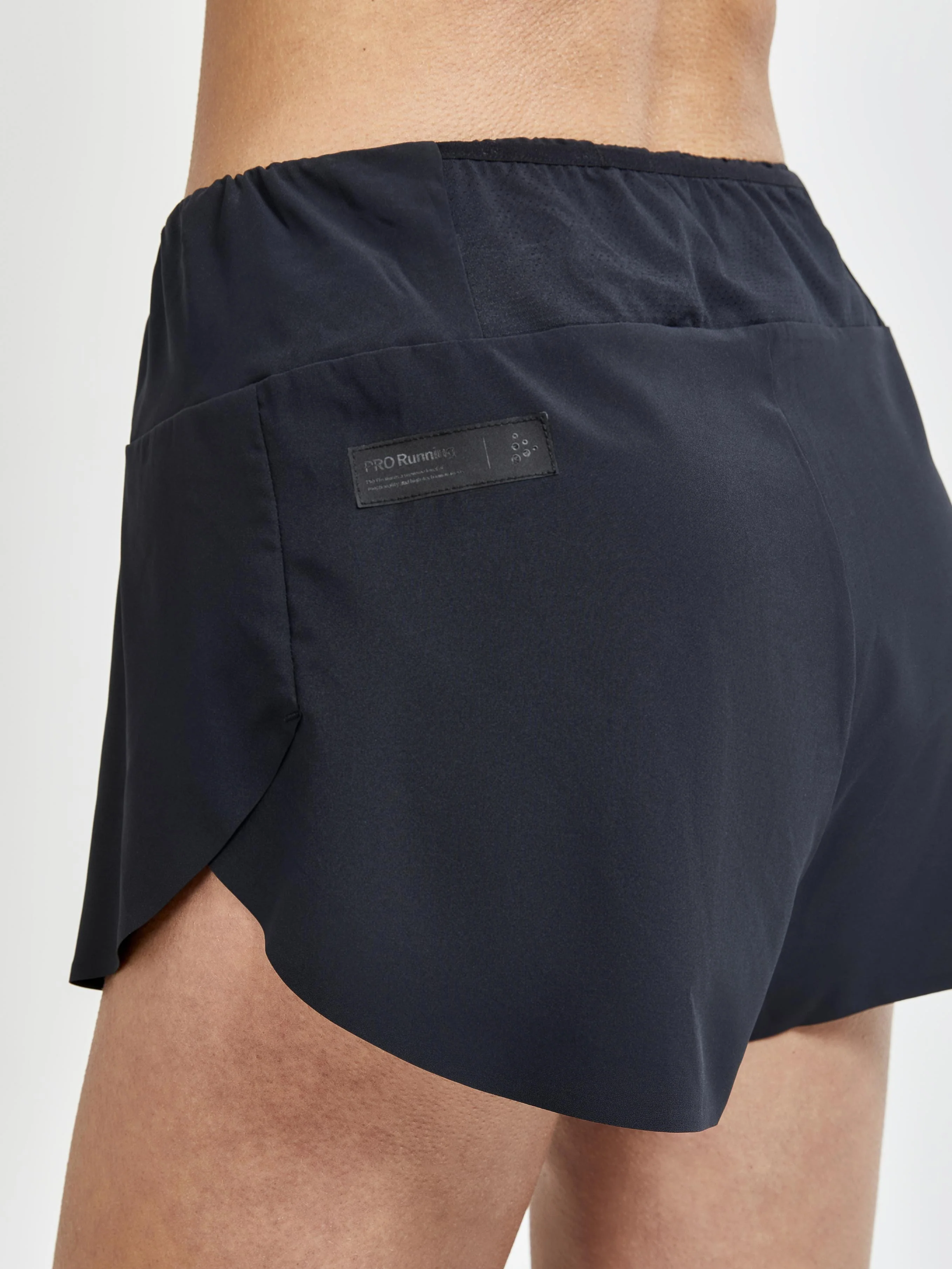 Women's Pro Hypervent Running Split Shorts - Black - Image 3