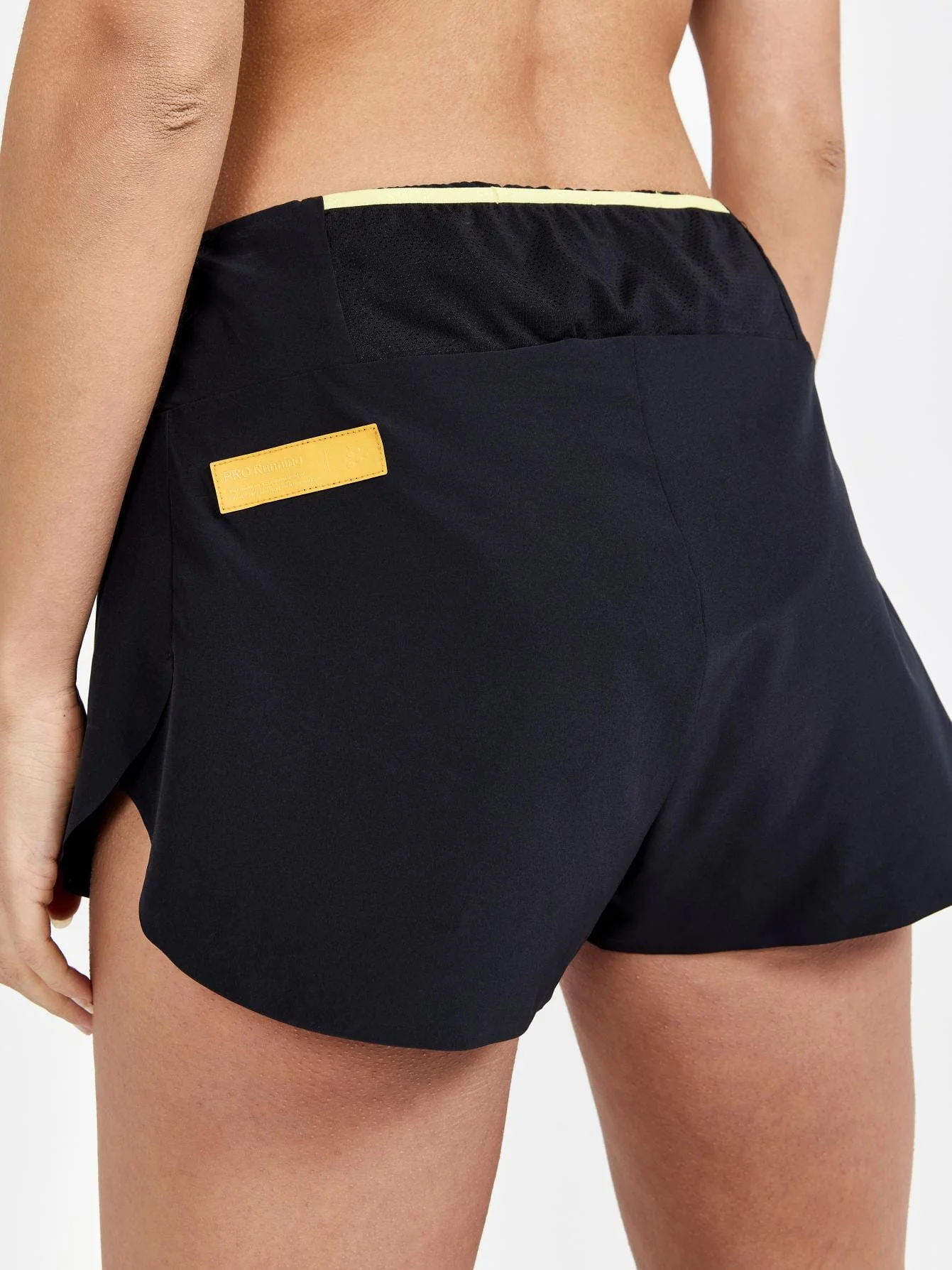 Women's Pro Hypervent Running Split Shorts - BLACK-ROXO - Image 4