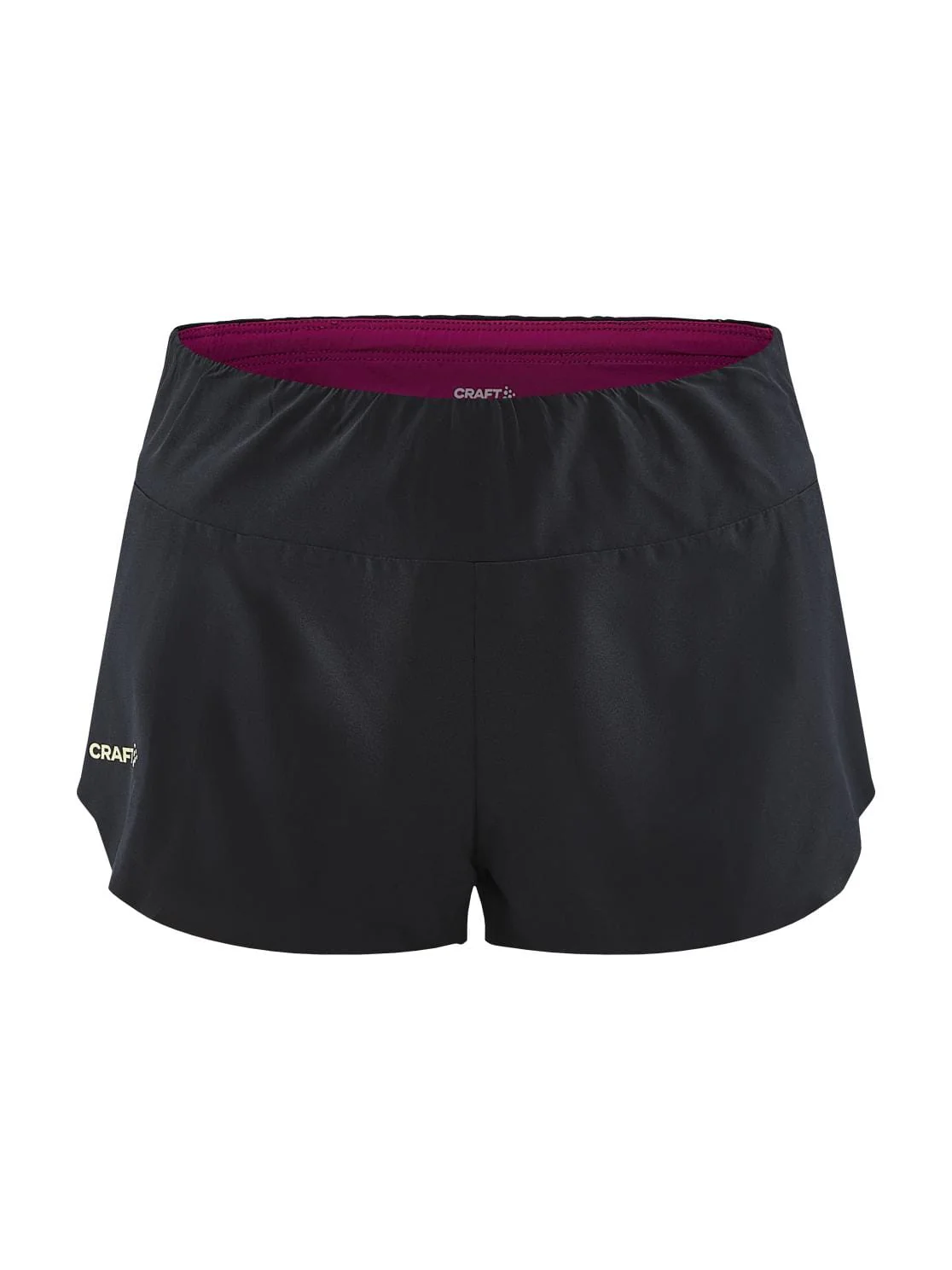 Women's Pro Hypervent Running Split Shorts - BLACK-ROXO - Image 6