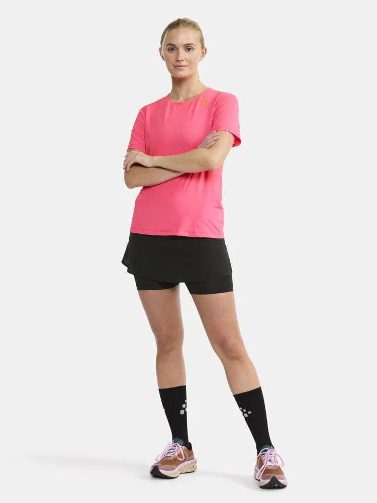 Women's Pro Hypervent Running Tee 2.0 - FUCHSIA - Image 6