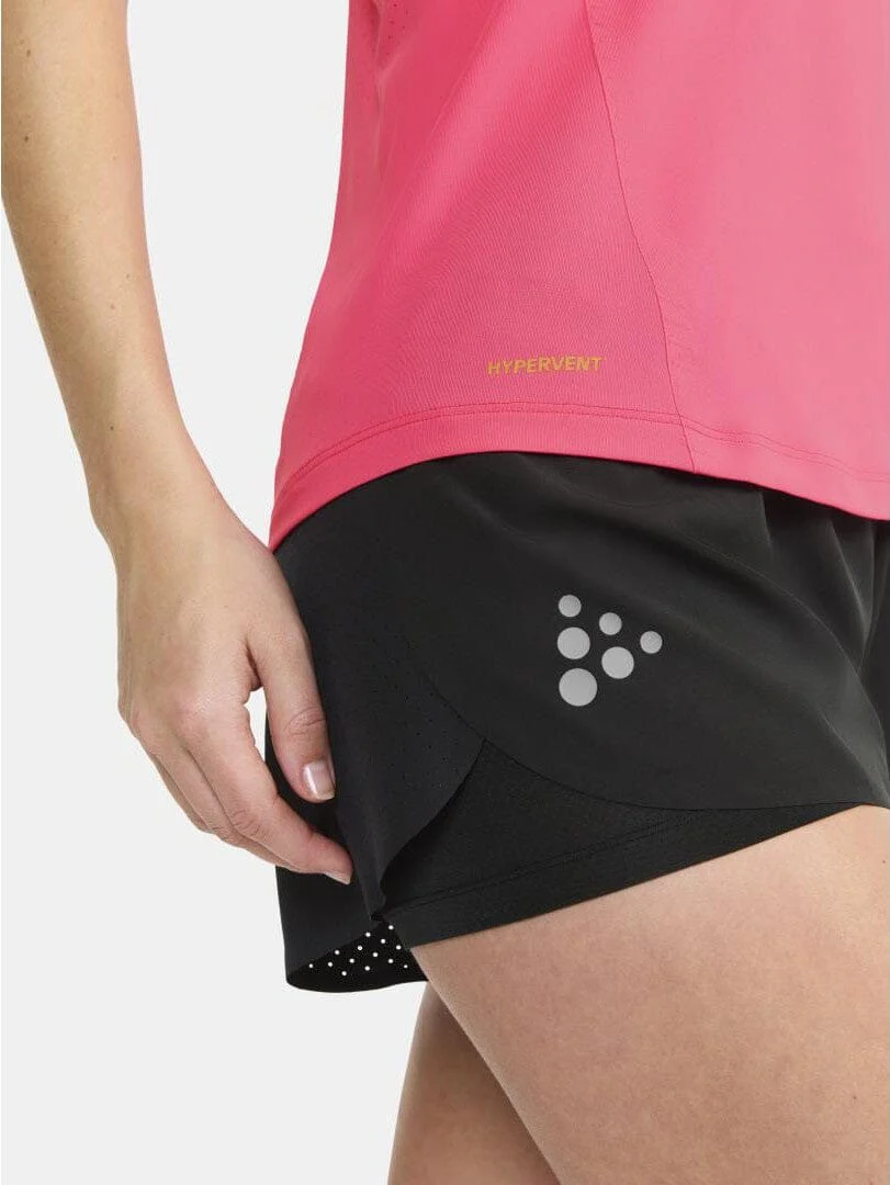 Women's Pro Hypervent Runnning Singlet 2 - FUCHSIA - Image 4