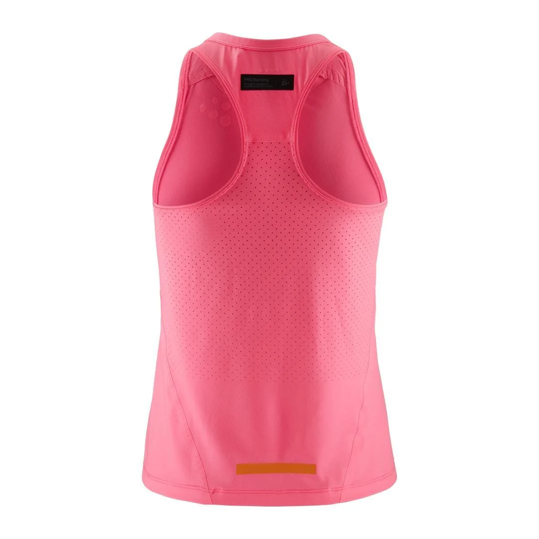 Women's Pro Hypervent Runnning Singlet 2 - FUCHSIA - Image 9