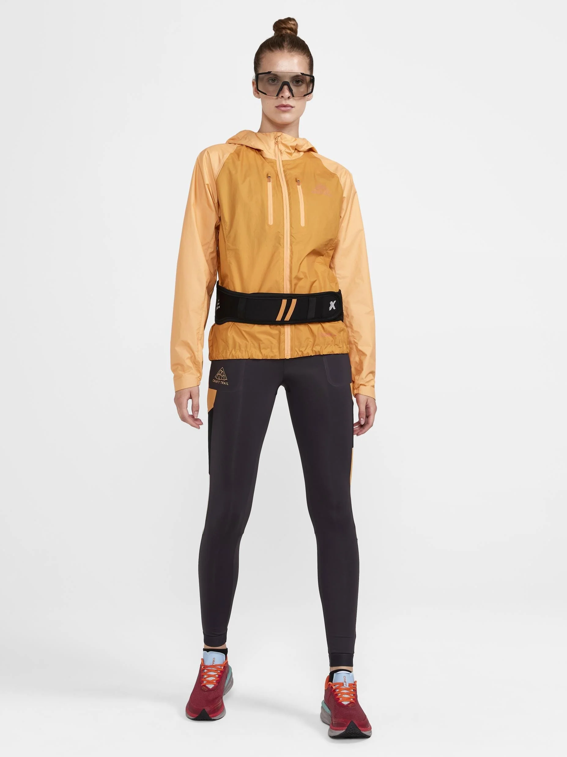 Women's Pro Trail Running Light Weight Jacket - PEACH-DESERT - Image 4