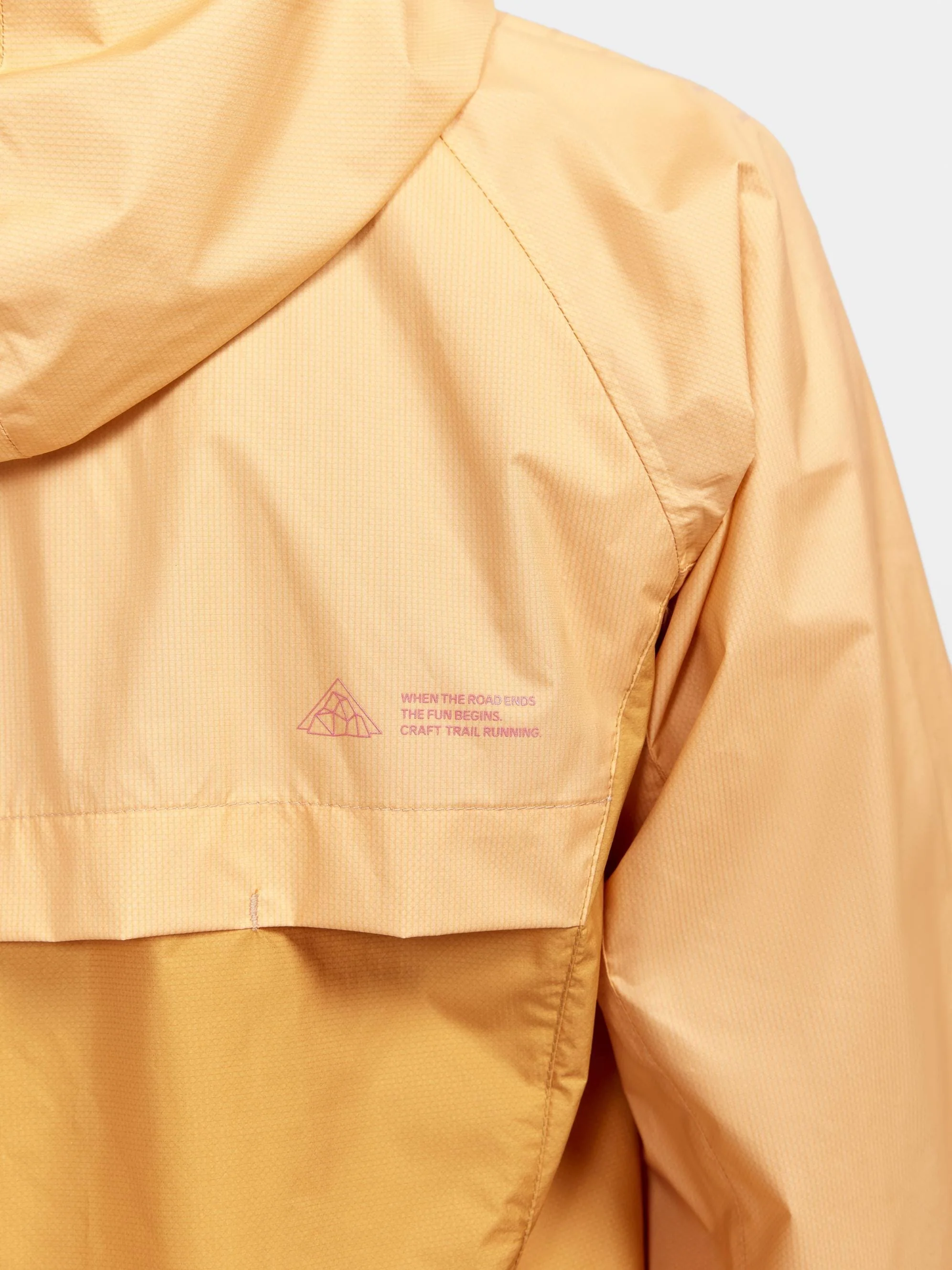 Women's Pro Trail Running Light Weight Jacket - PEACH-DESERT - Image 5