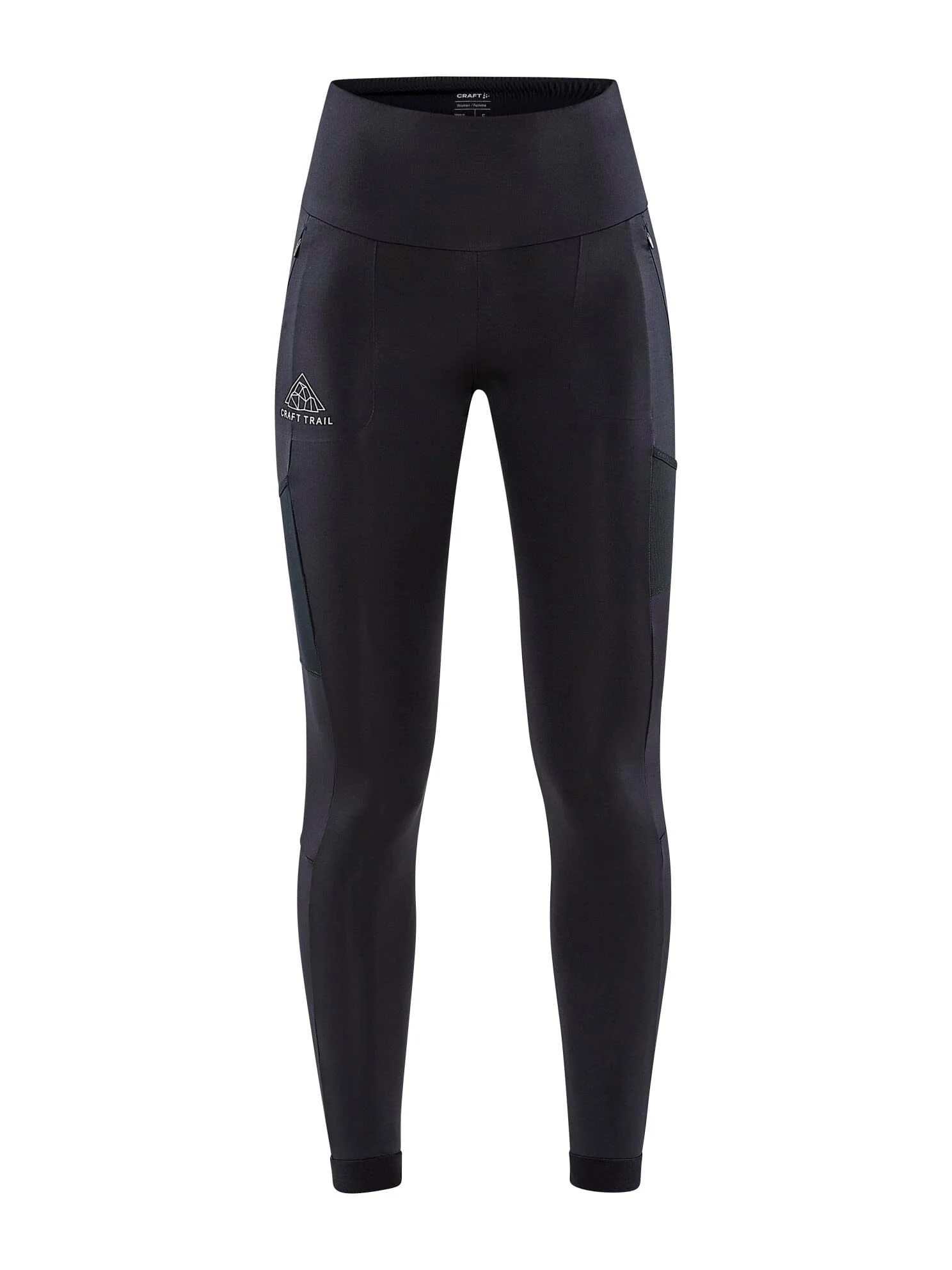 Women's Pro Trail Running Tights - Black - Image 4