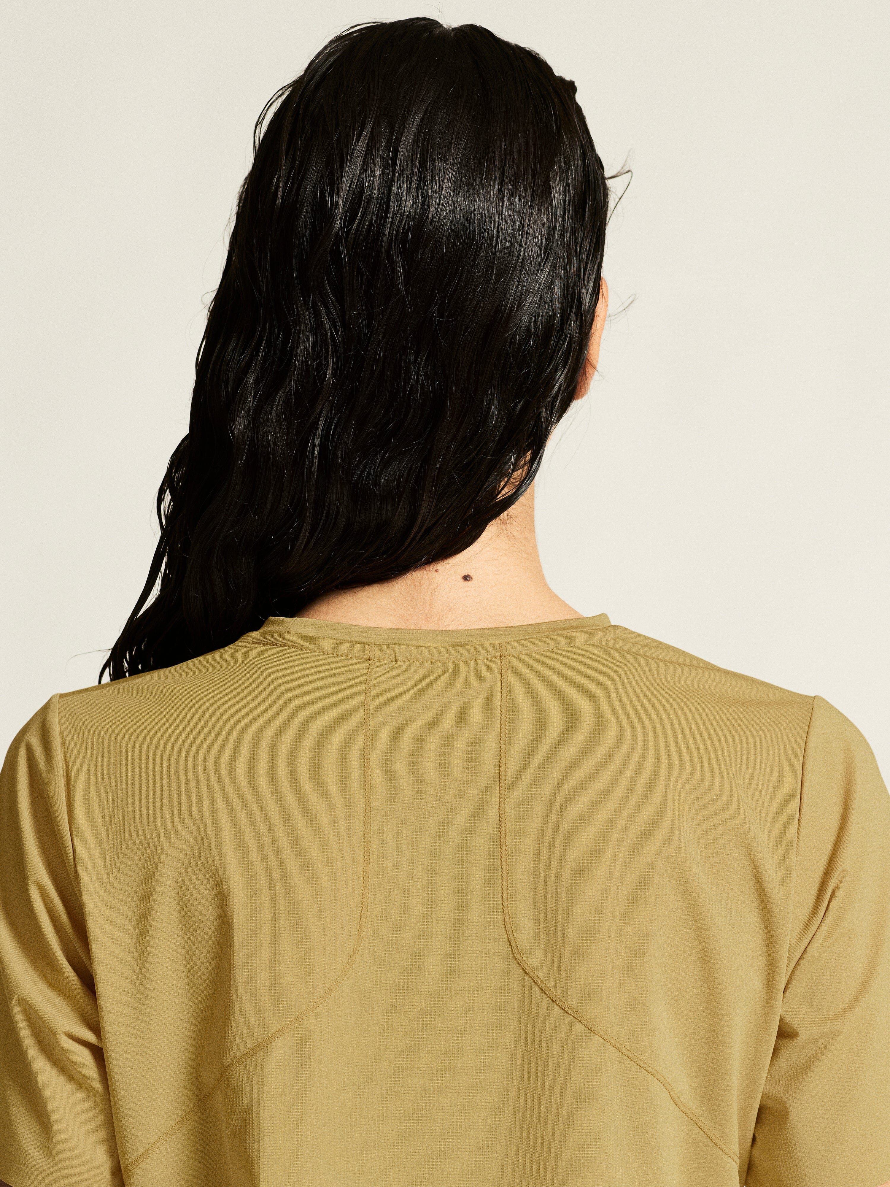 Women's Pro Trail Short Sleeve Tee 2 - Khaki - Image 4
