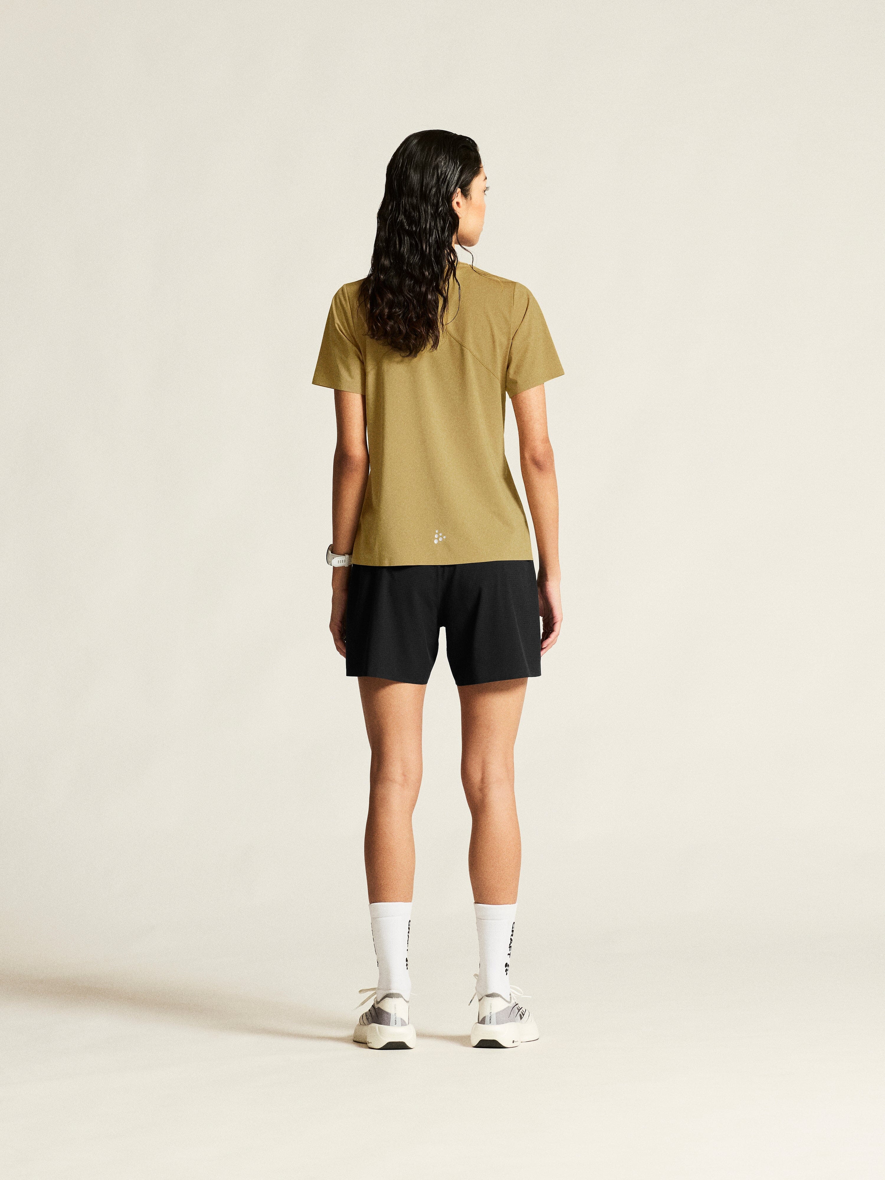 Women's Pro Trail Short Sleeve Tee 2 - Khaki - Image 6