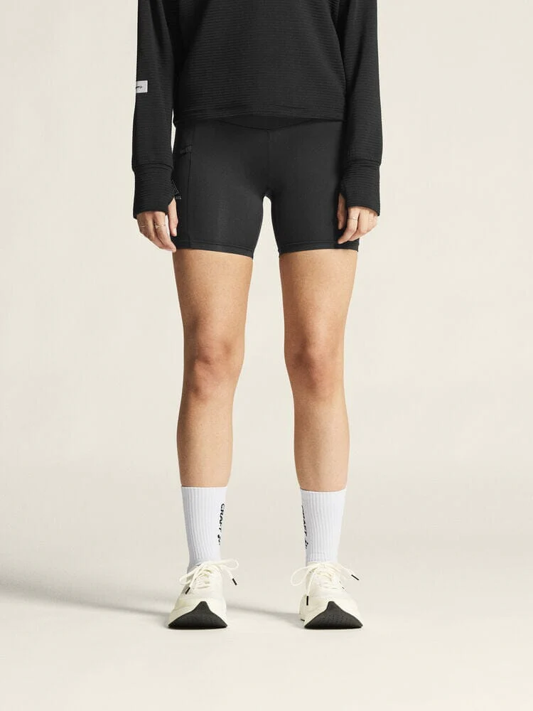 Women's Pro Trail Short Tights 2 - Black - Image 2