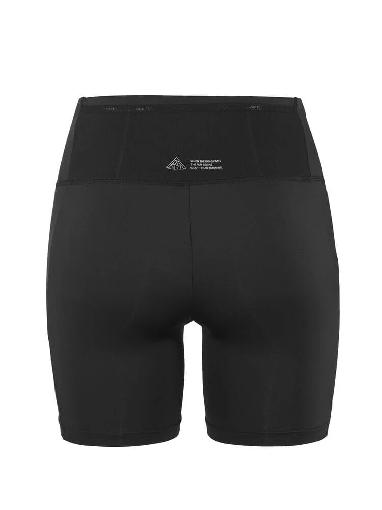 Women's Pro Trail Short Tights 2 - Black - Image 8