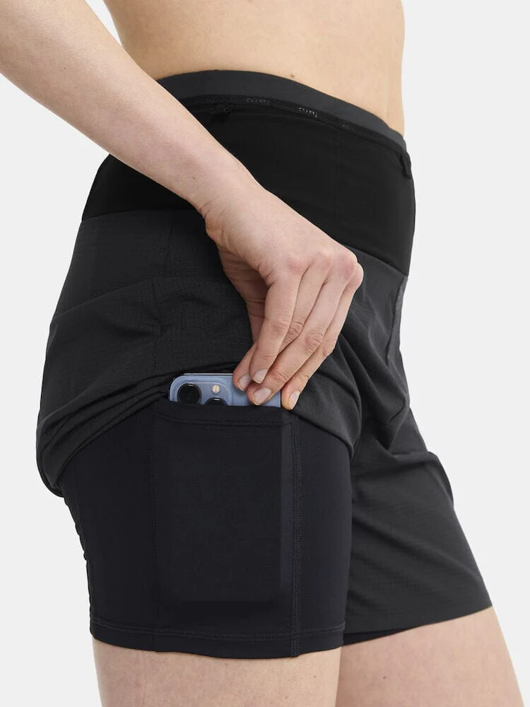 Women's Pro Trail Shorts - Black - Image 6
