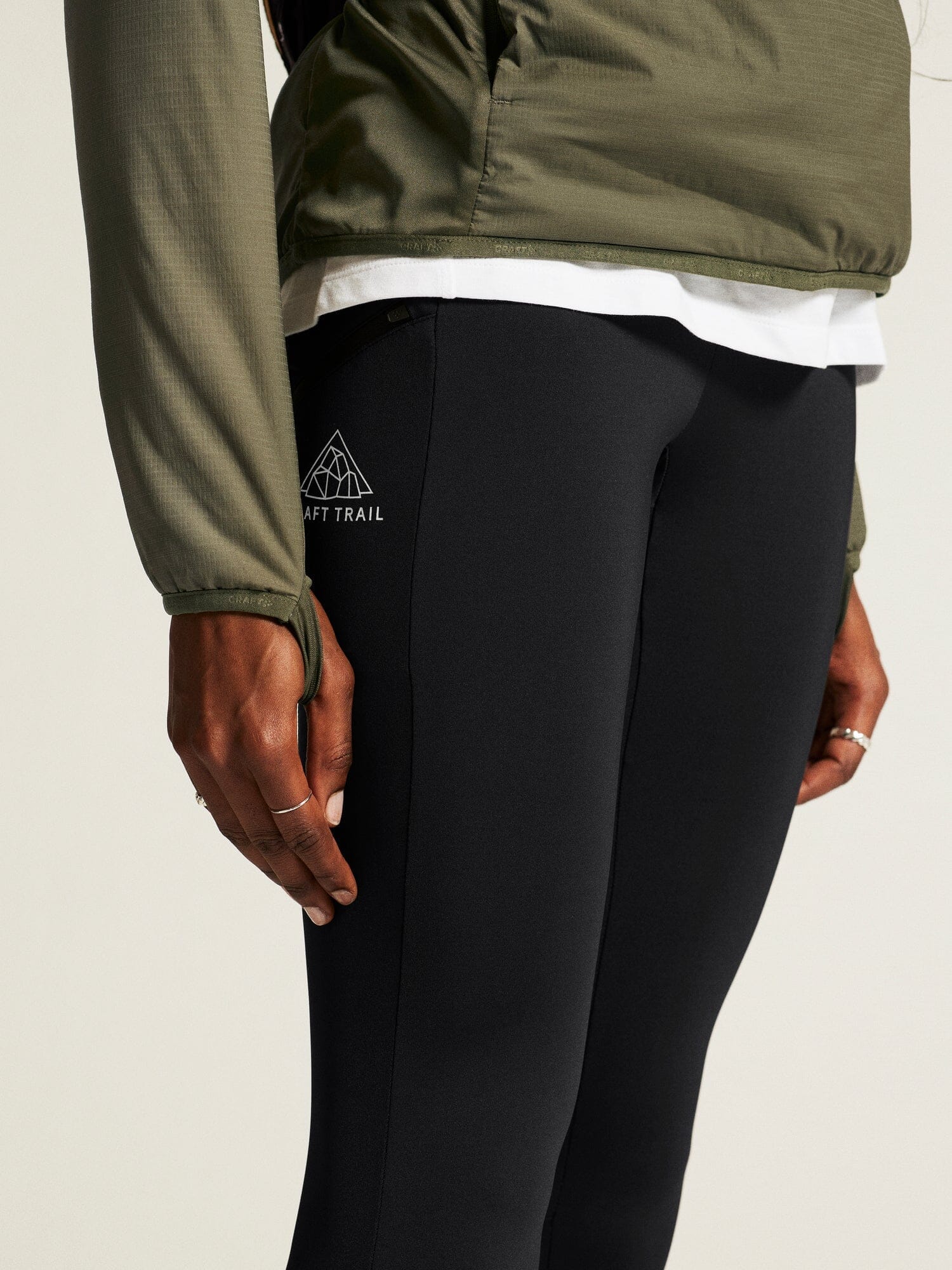 Women's Pro Trail Tights 2 - Black - Image 3