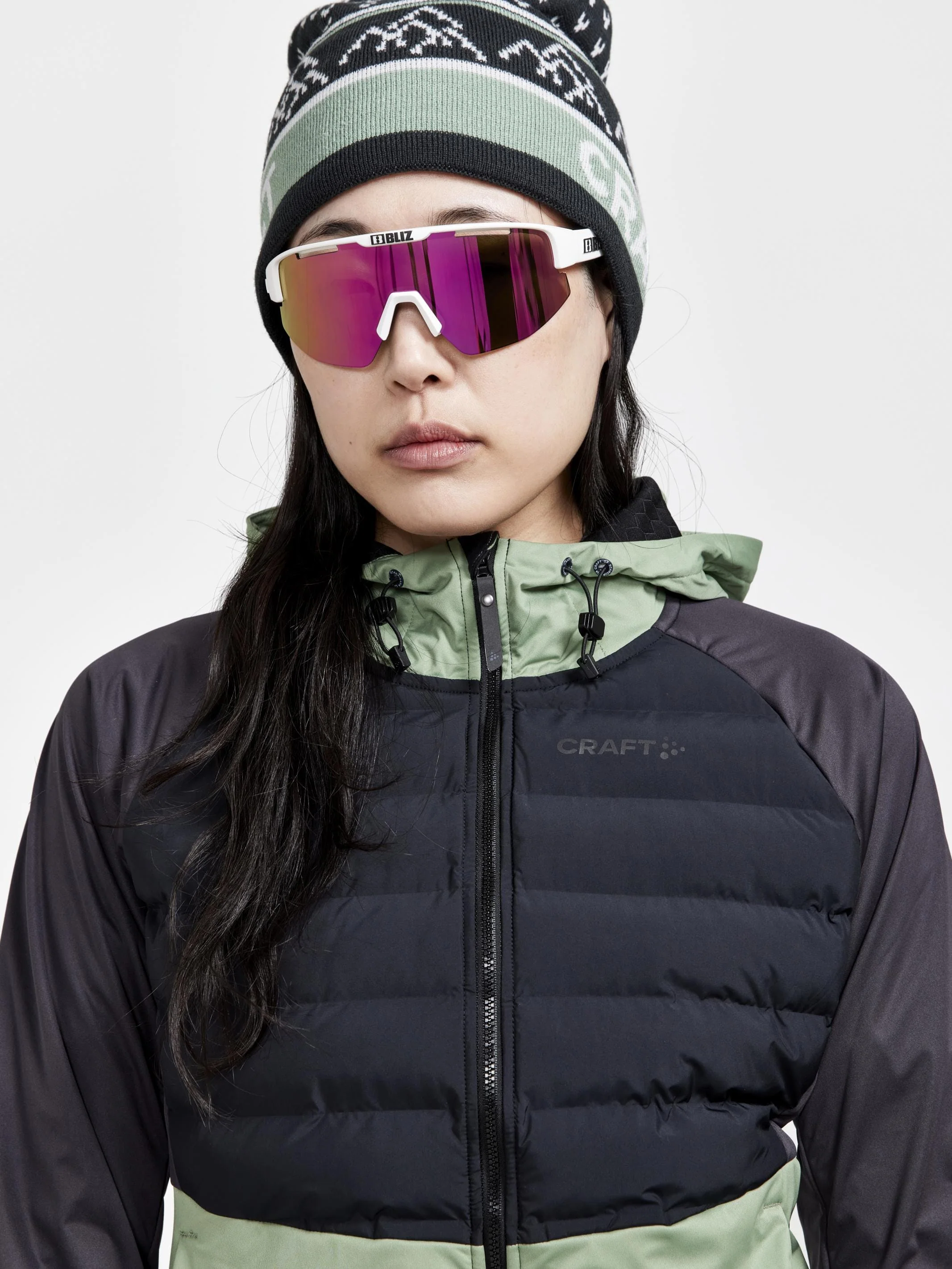 Women's Pursuit Thermal XC Jacket - BLACK-JADE - Image 3