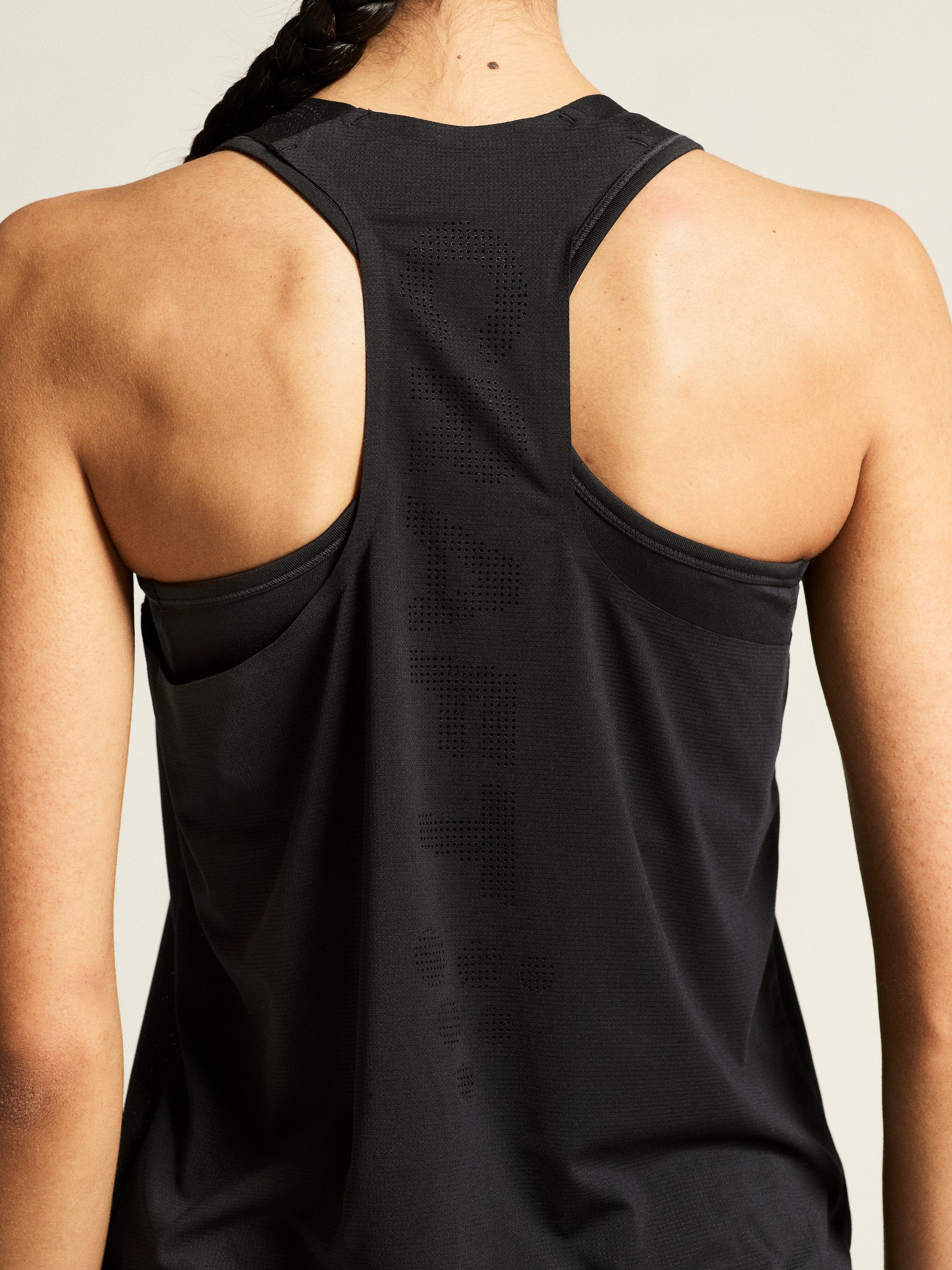 Women's Race Day Singlet 2 - Black - Image 5