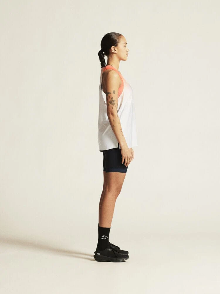 Women's Race Day Singlet - White/Multi - Image 6