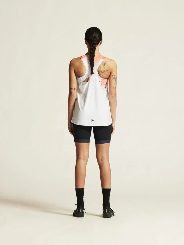 Women's Race Day Singlet - White/Multi - Image 7