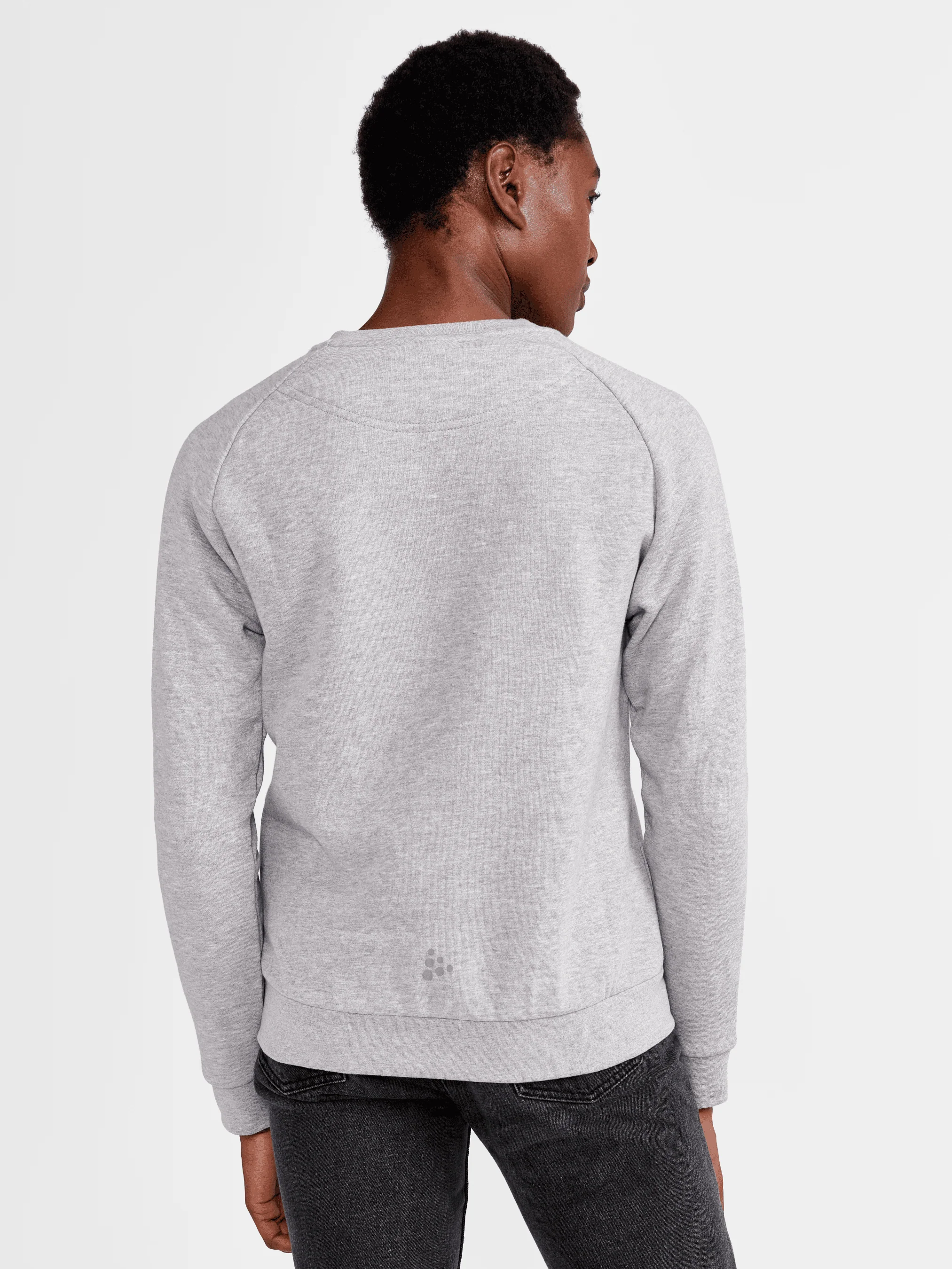 Women's Retro Crewneck - GREY MELANGE - Image 3