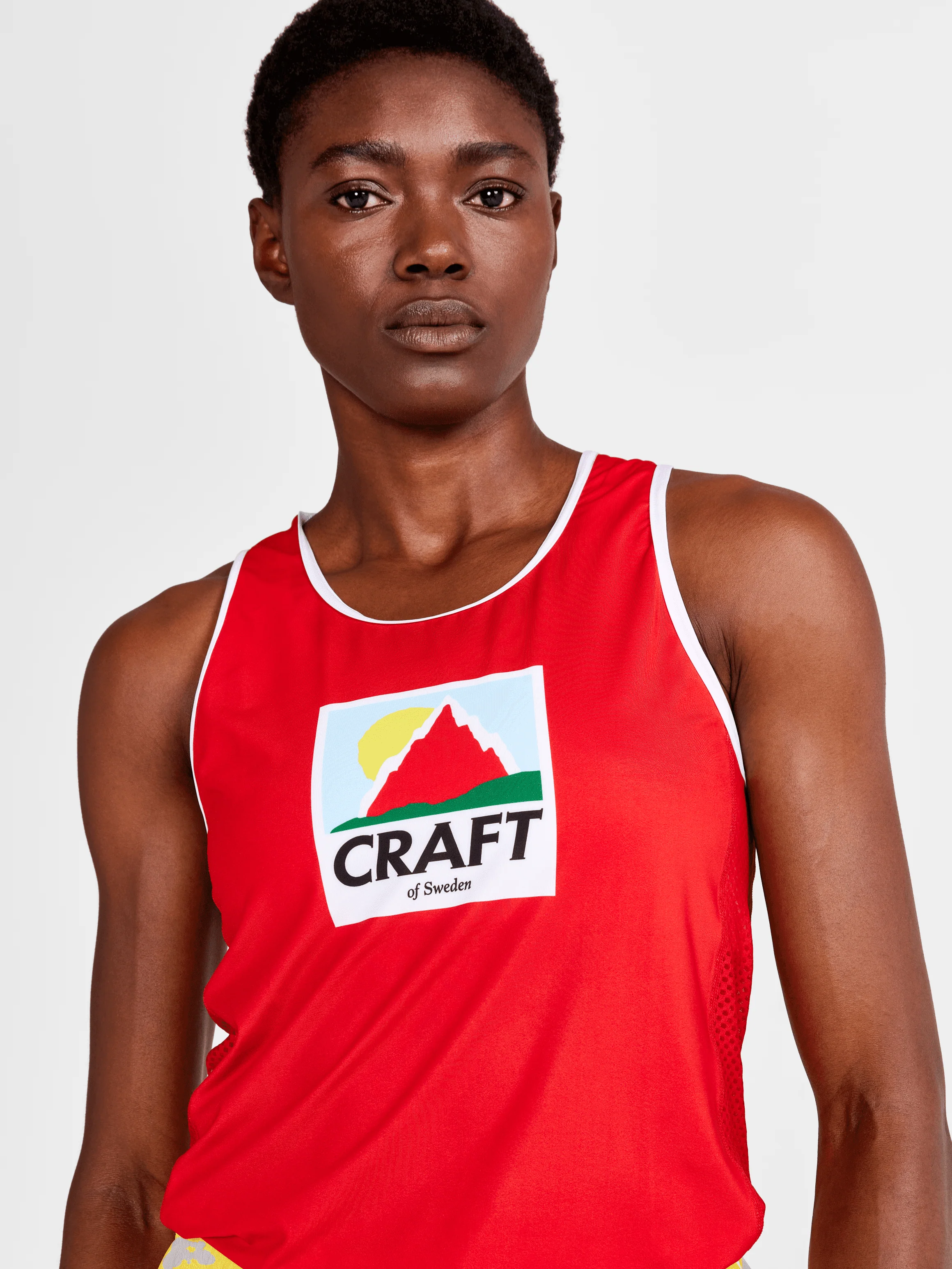 Women's Retro Elite Custom Singlet - CAYENNE - Image 3