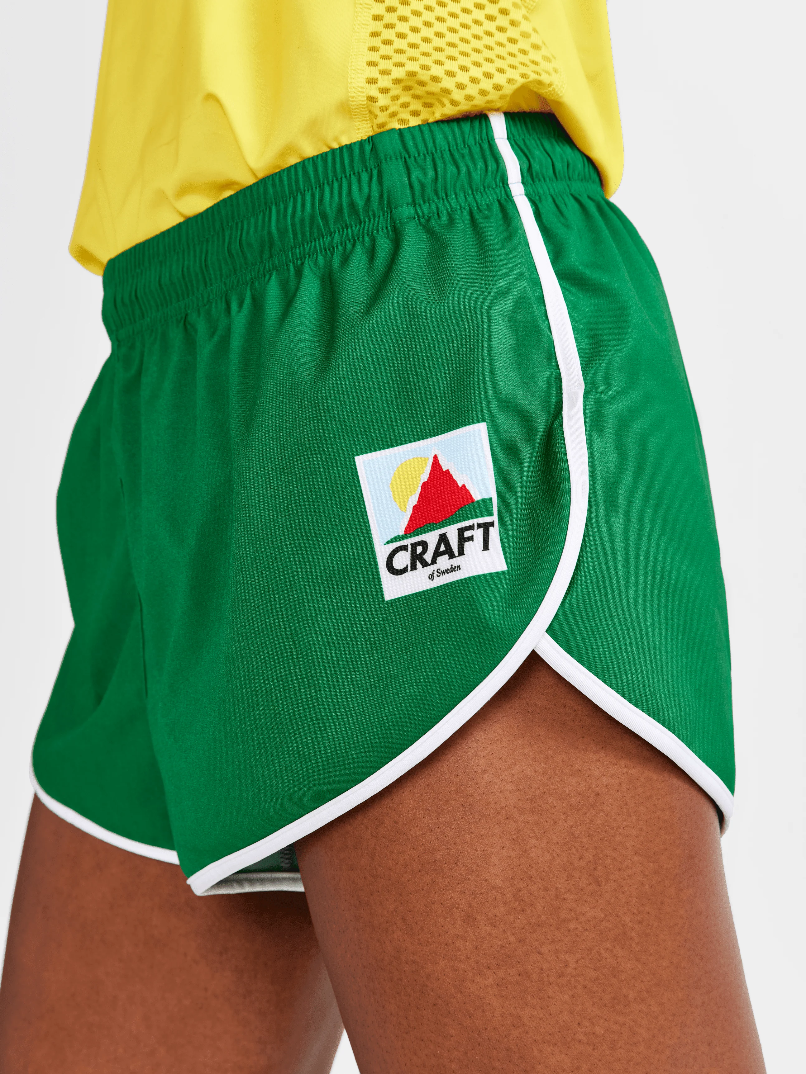 Women's Retro Elite Custom Woven Shorts - GREEN - Image 3