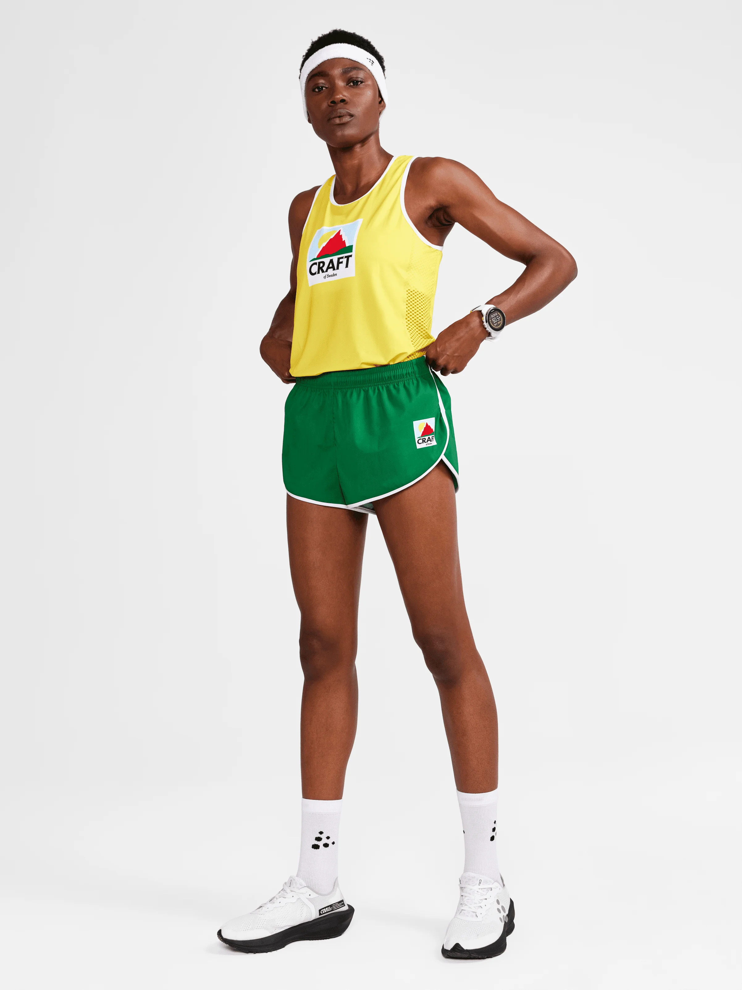Women's Retro Elite Custom Woven Shorts - GREEN - Image 4