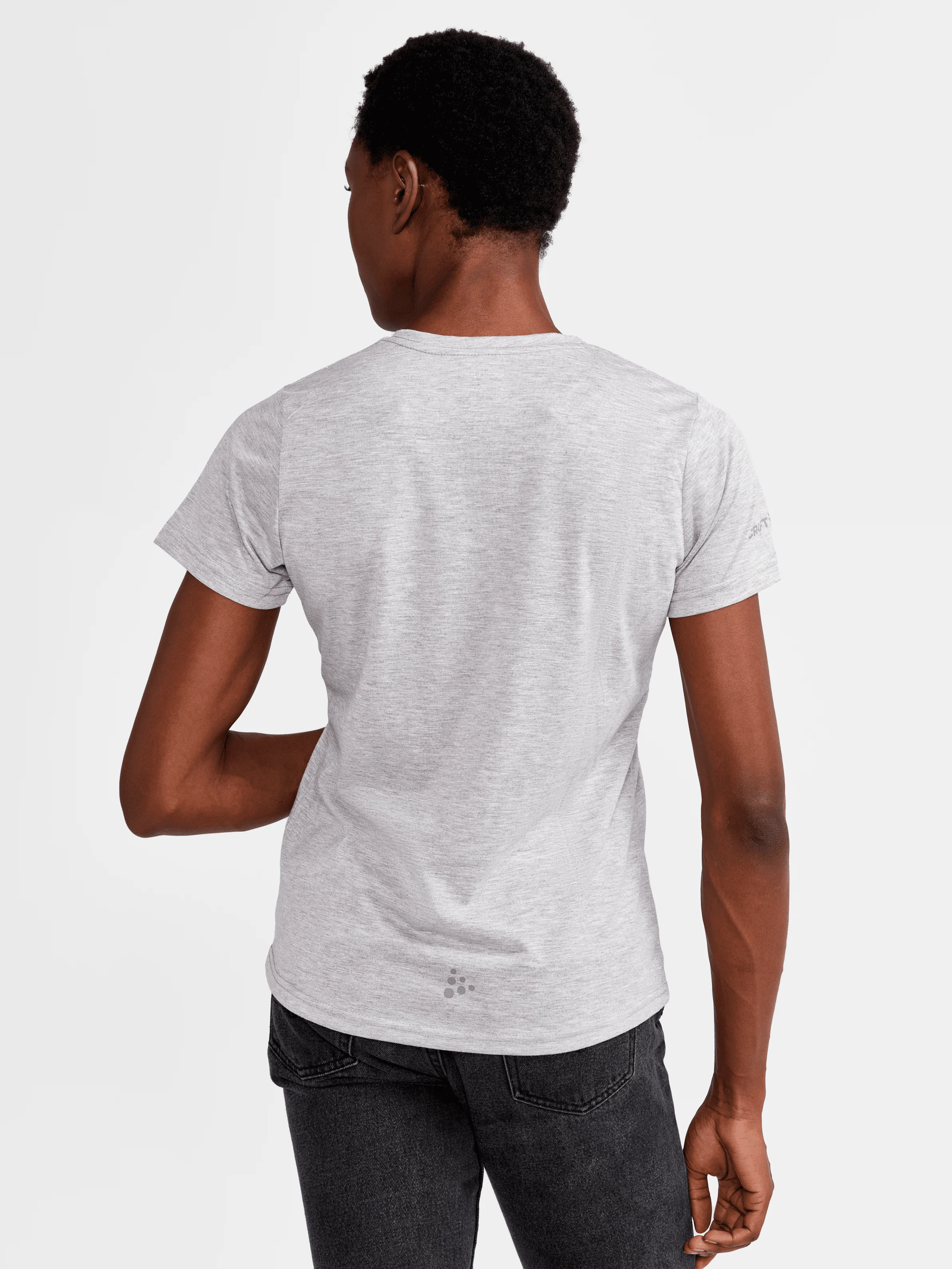 Women's Retro Tri-Blend Tee - GREY MELANGE - Image 2
