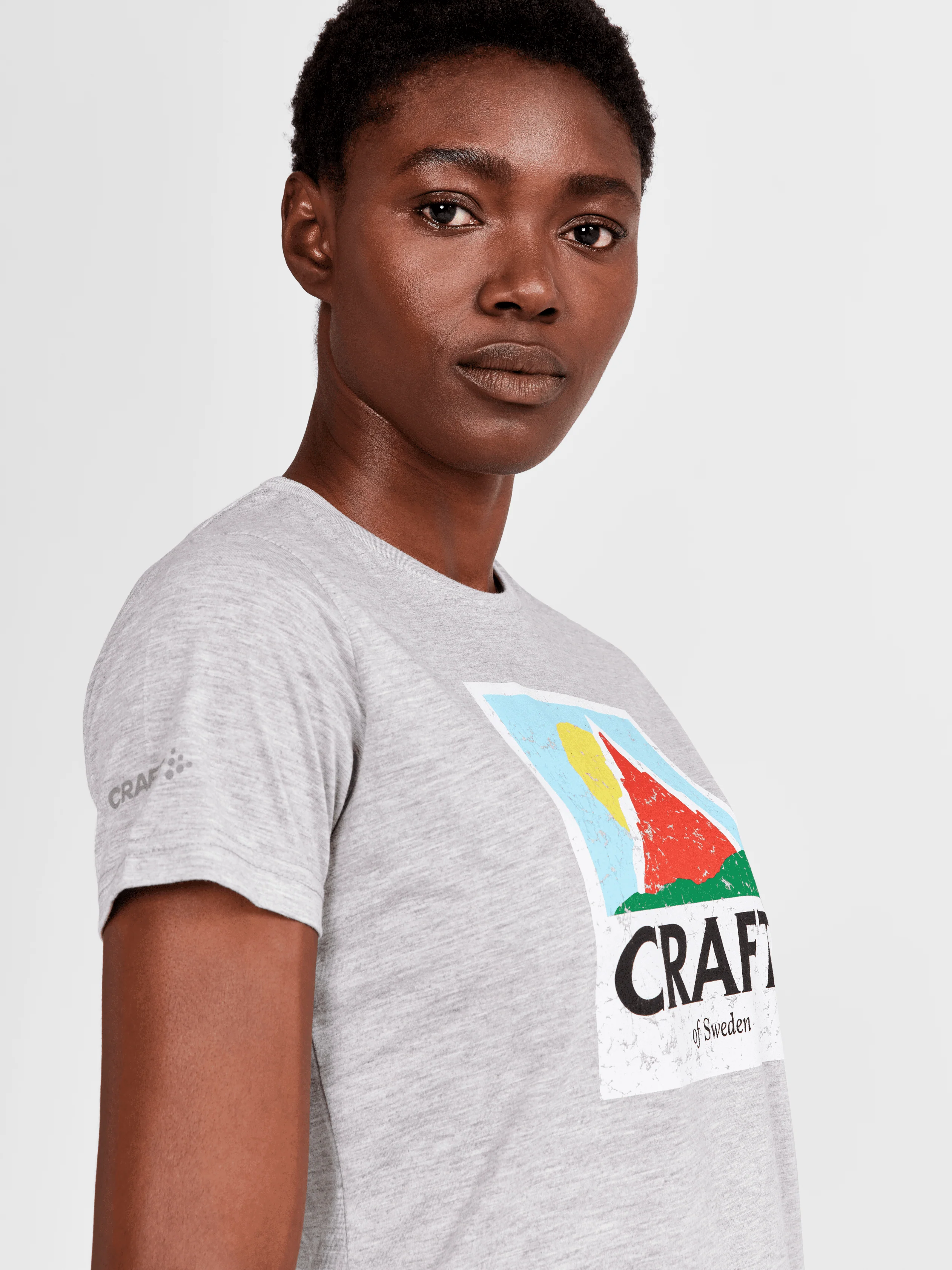 Women's Retro Tri-Blend Tee - GREY MELANGE - Image 3