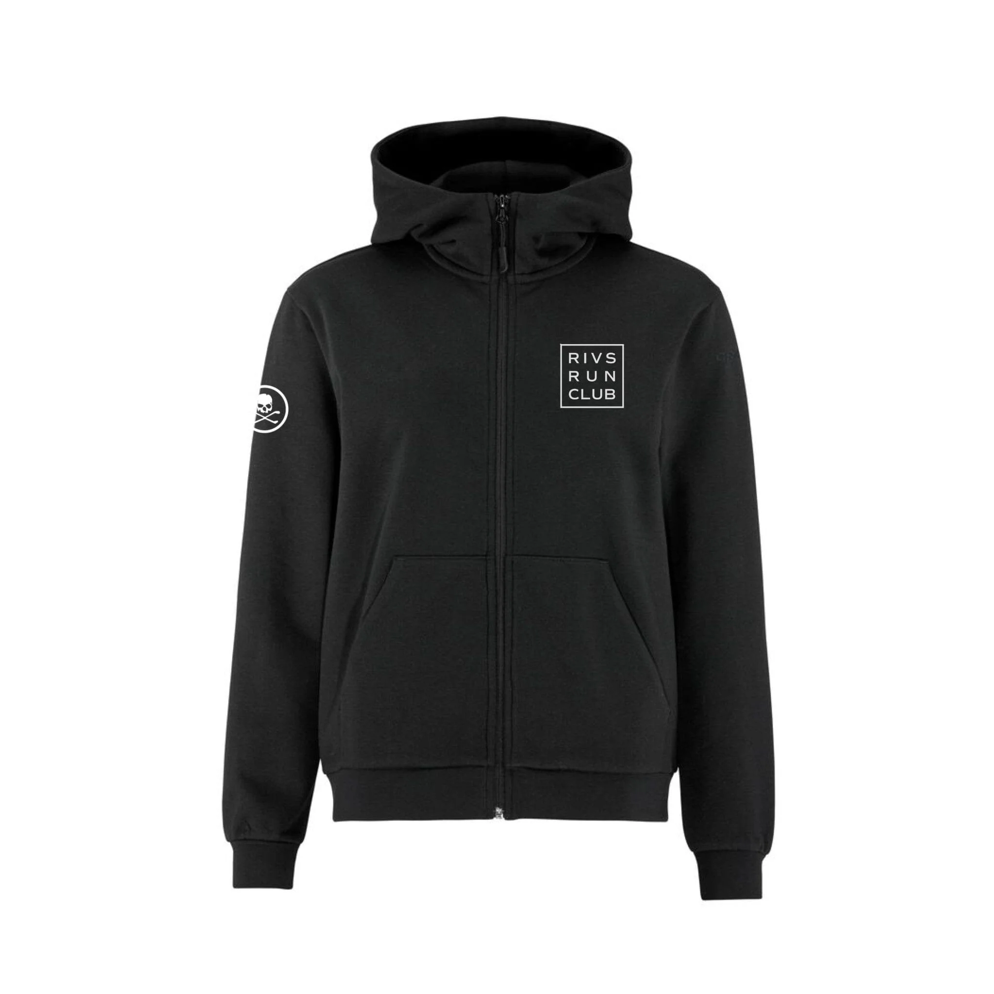 Women's Rivs Run Club Community 2.0 FZ Hoodie - Black/Rivs1