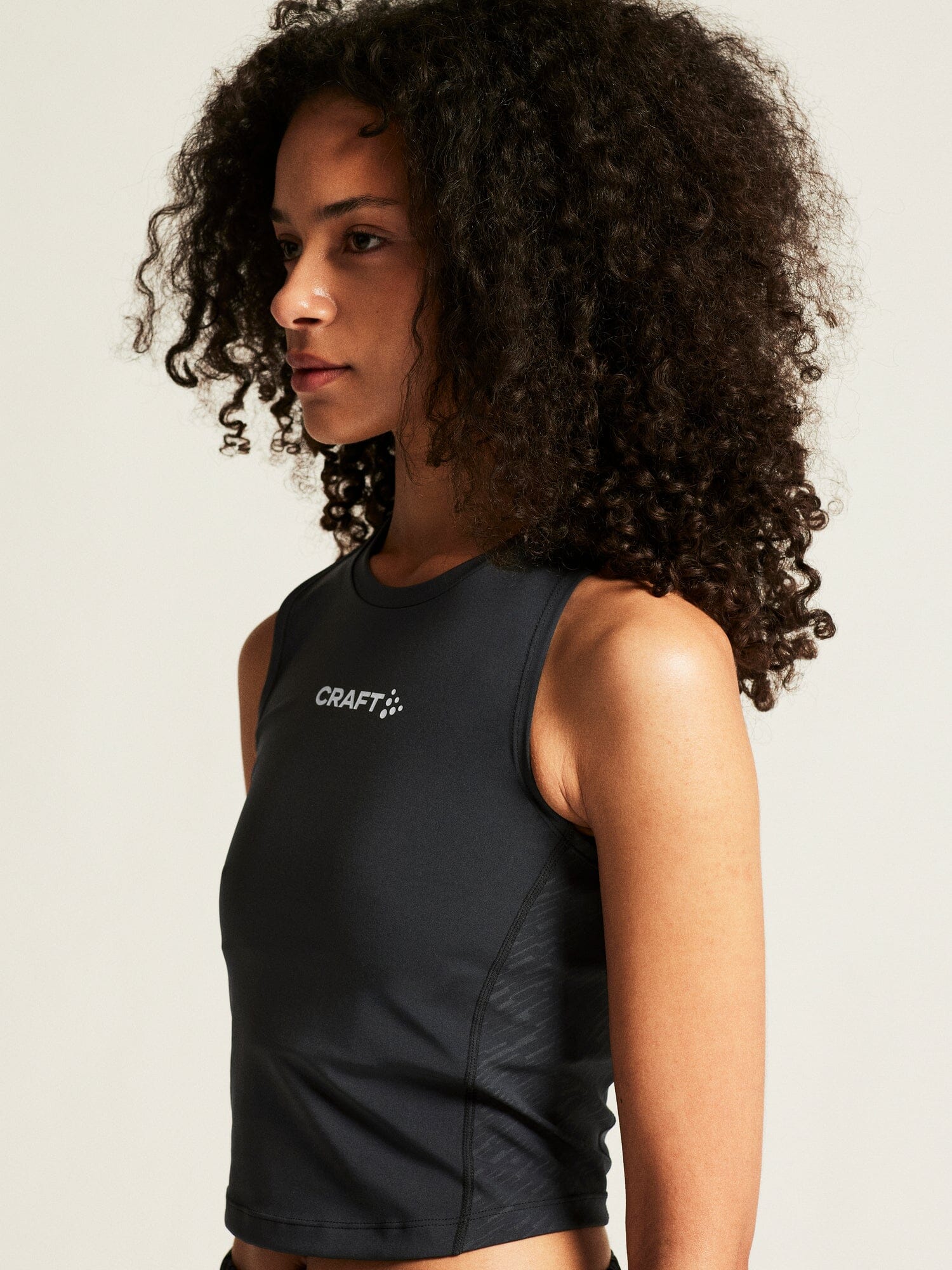 Women's Rush 2.0 Crop Singlet - Black - Image 3