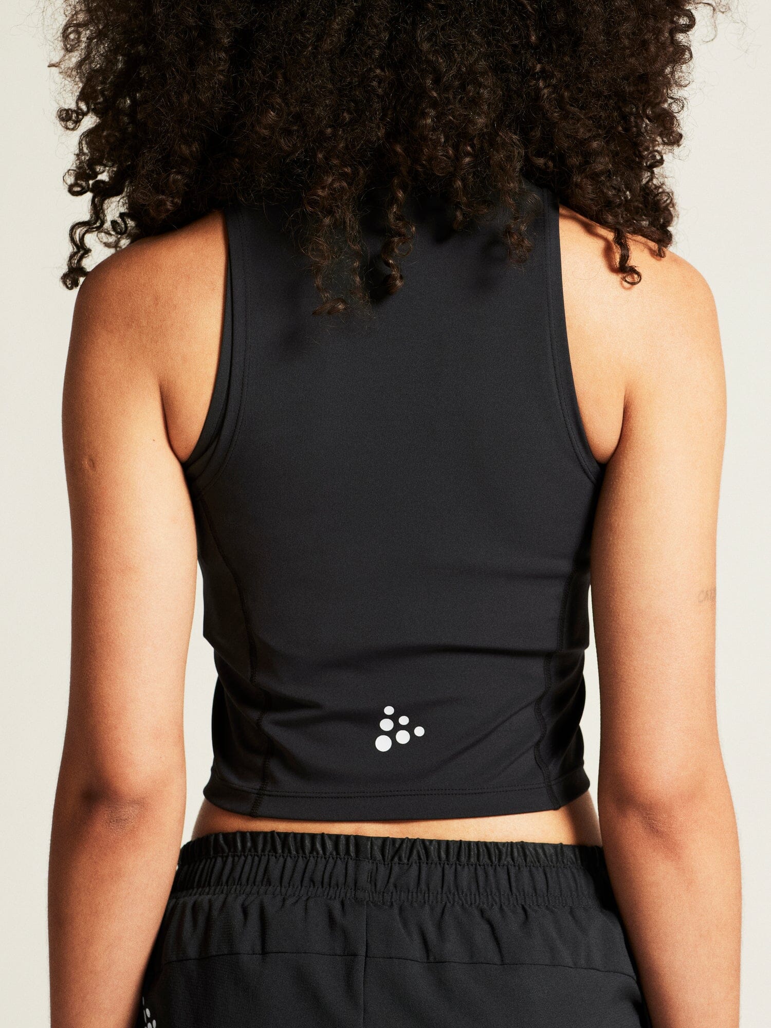 Women's Rush 2.0 Crop Singlet - Black - Image 4