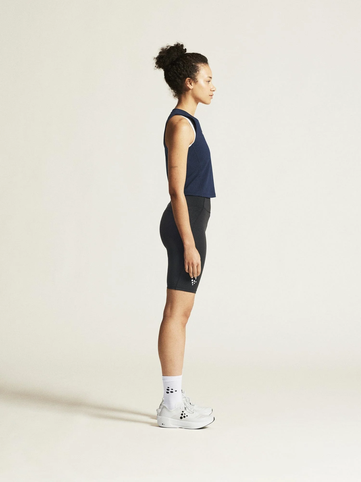 Women's Rush 2.0 Crop Singlet - NAVY - Image 3
