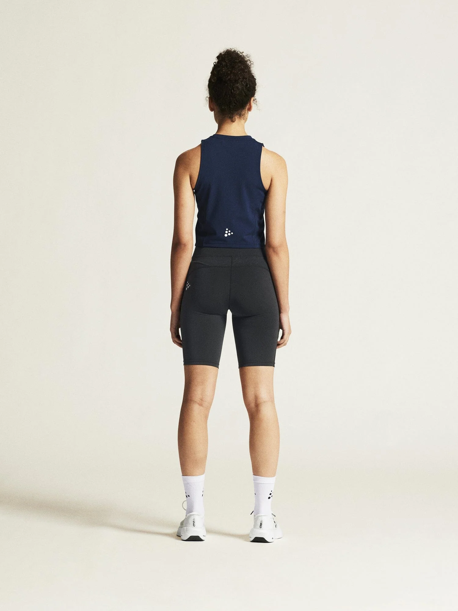 Women's Rush 2.0 Crop Singlet - NAVY - Image 4